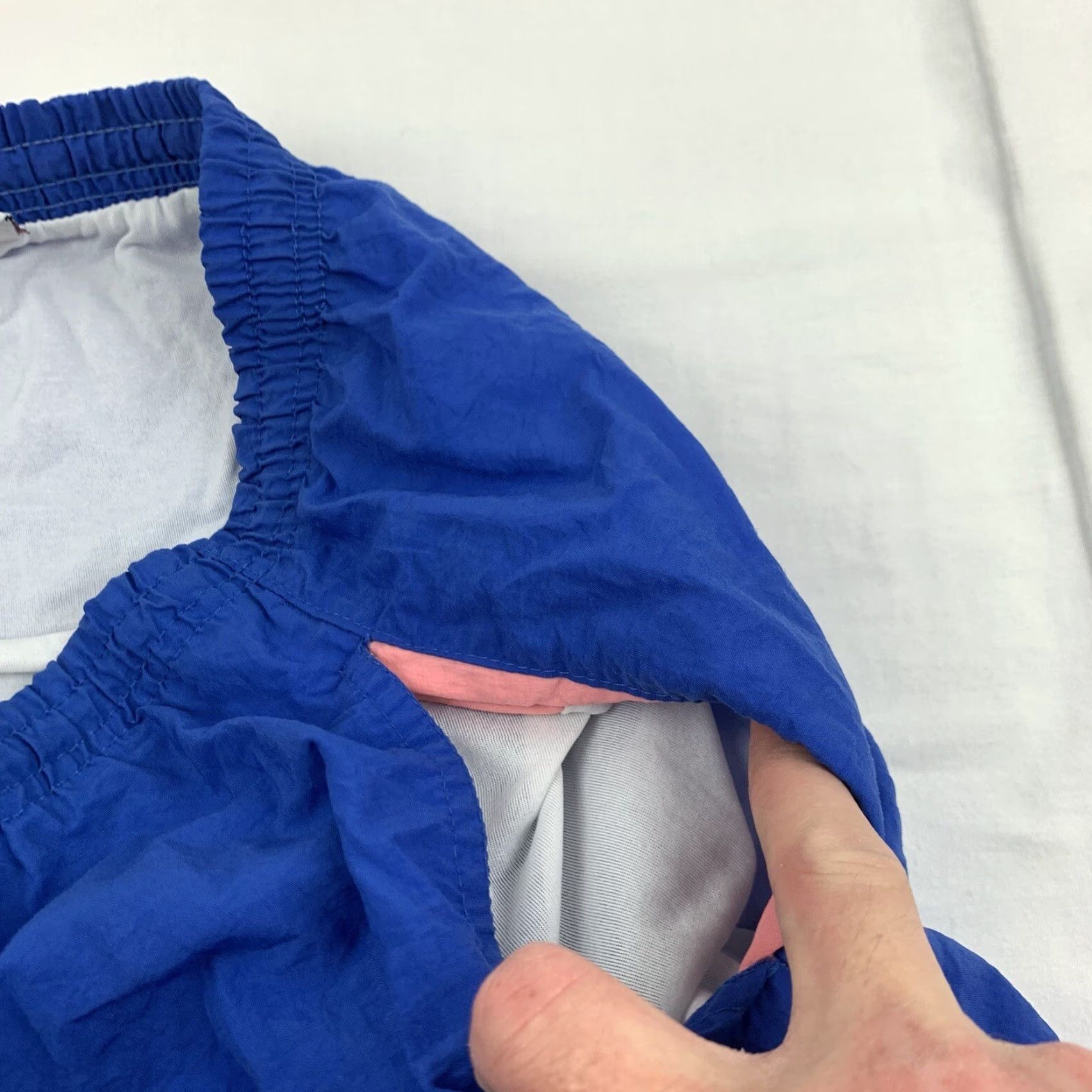 Bugle Boy VINTAGE Bugle Boy Swim Trunks Men's XL Blue 90s Beach Pool Trunks with Built-In Brief, Elastic Waist, Pockets, Lined Size US 36 / EU 52 - 6 Thumbnail