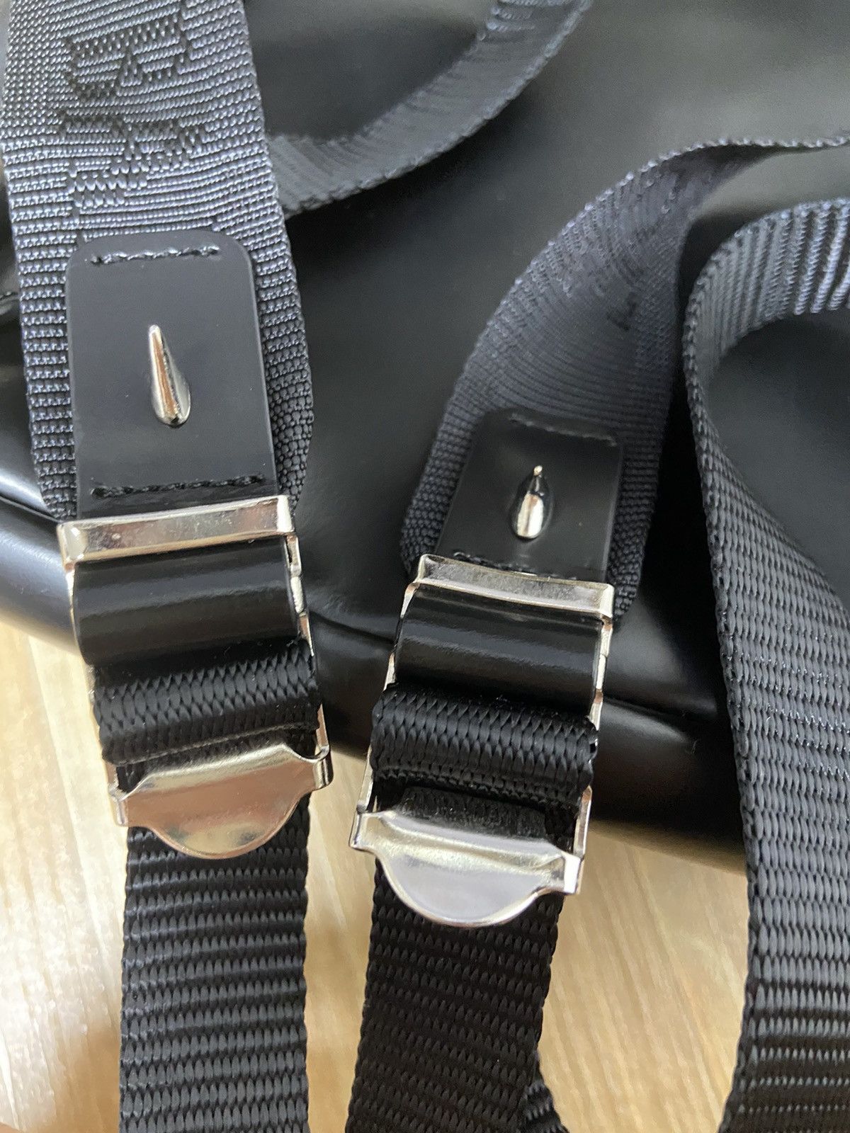 Undercover Os Undercover Leather SPIKE studded mini backpack Size ONE SIZE - 4 Thumbnail