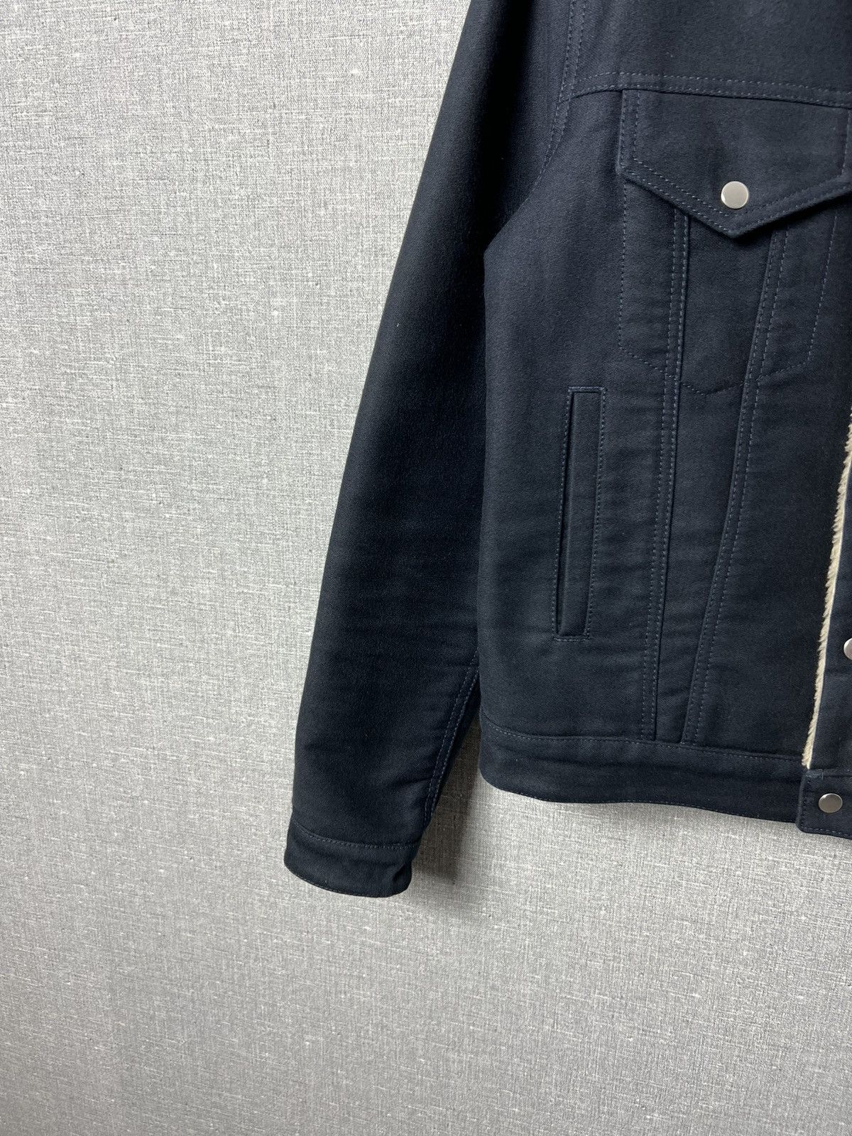 Sandro Sandro Dark Navy Fully Lined Shearling Jacket Men’s Size S Size US S / EU 44-46 / 1 - 9 Thumbnail
