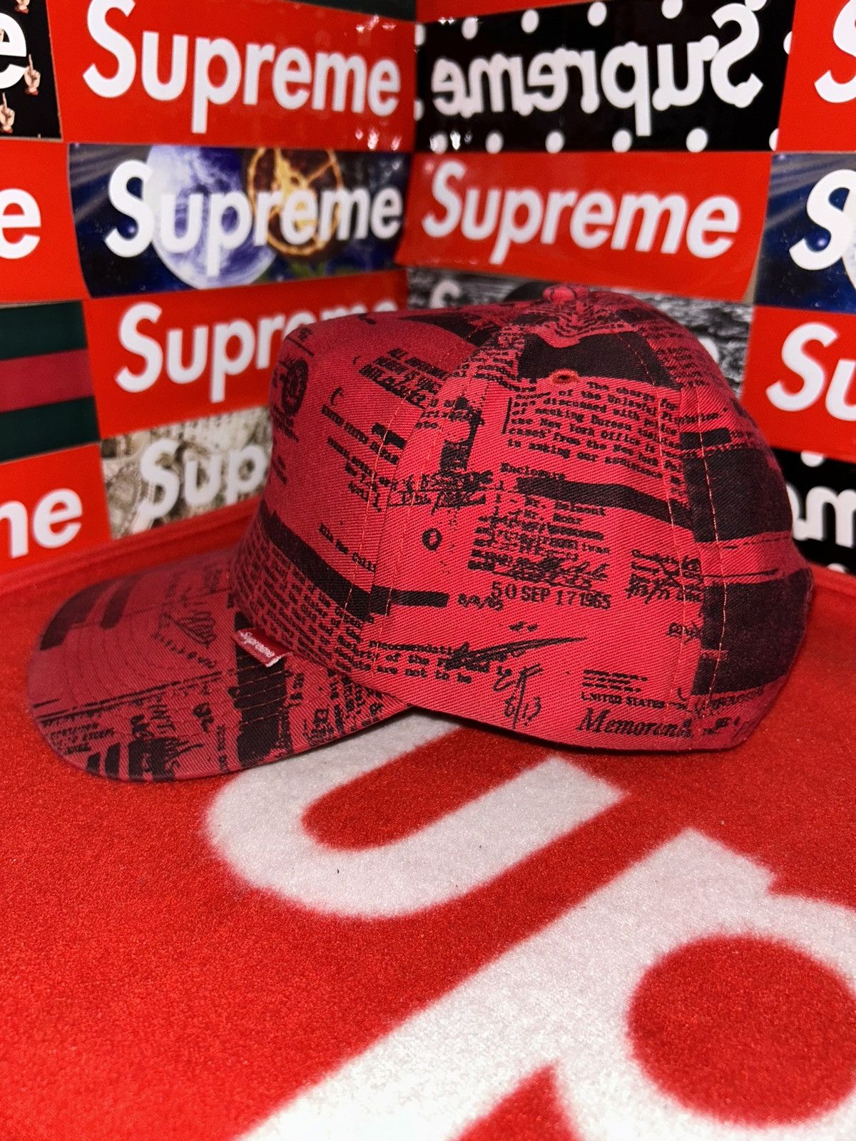 Supreme Supreme FBI 6 Panel Cap Red 2004 RARE HAT Size ONE SIZE - 2 Thumbnail