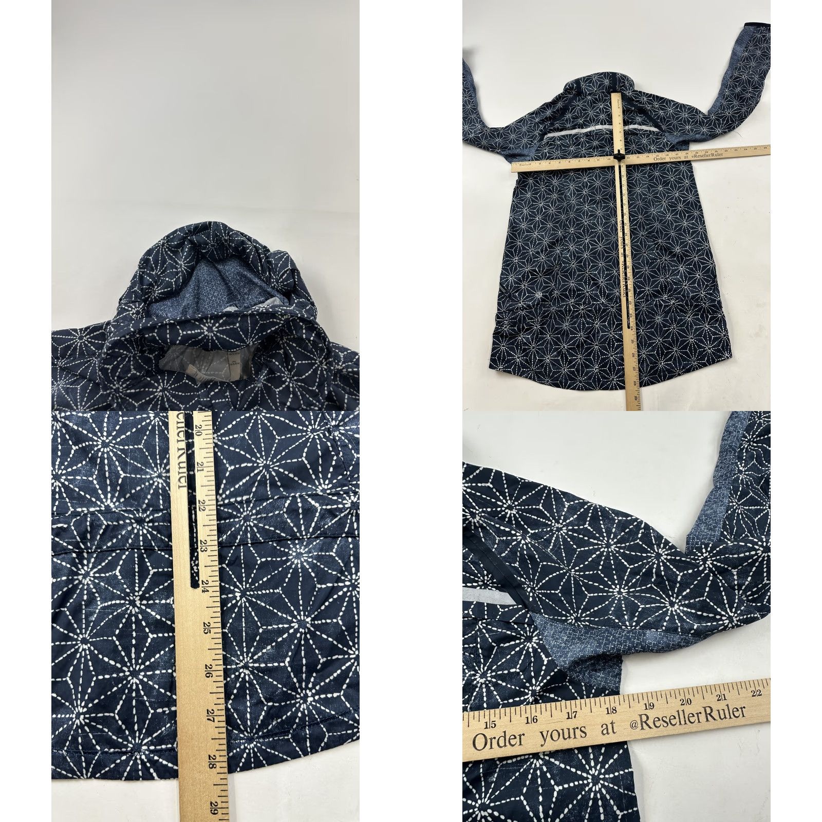 Lululemon Lululemon Jacket Womens 6 Blue Geometric Print Asymmetrical Zip Hoodie Pullover Size M / US 6-8 / IT 42-44 - 8 Thumbnail