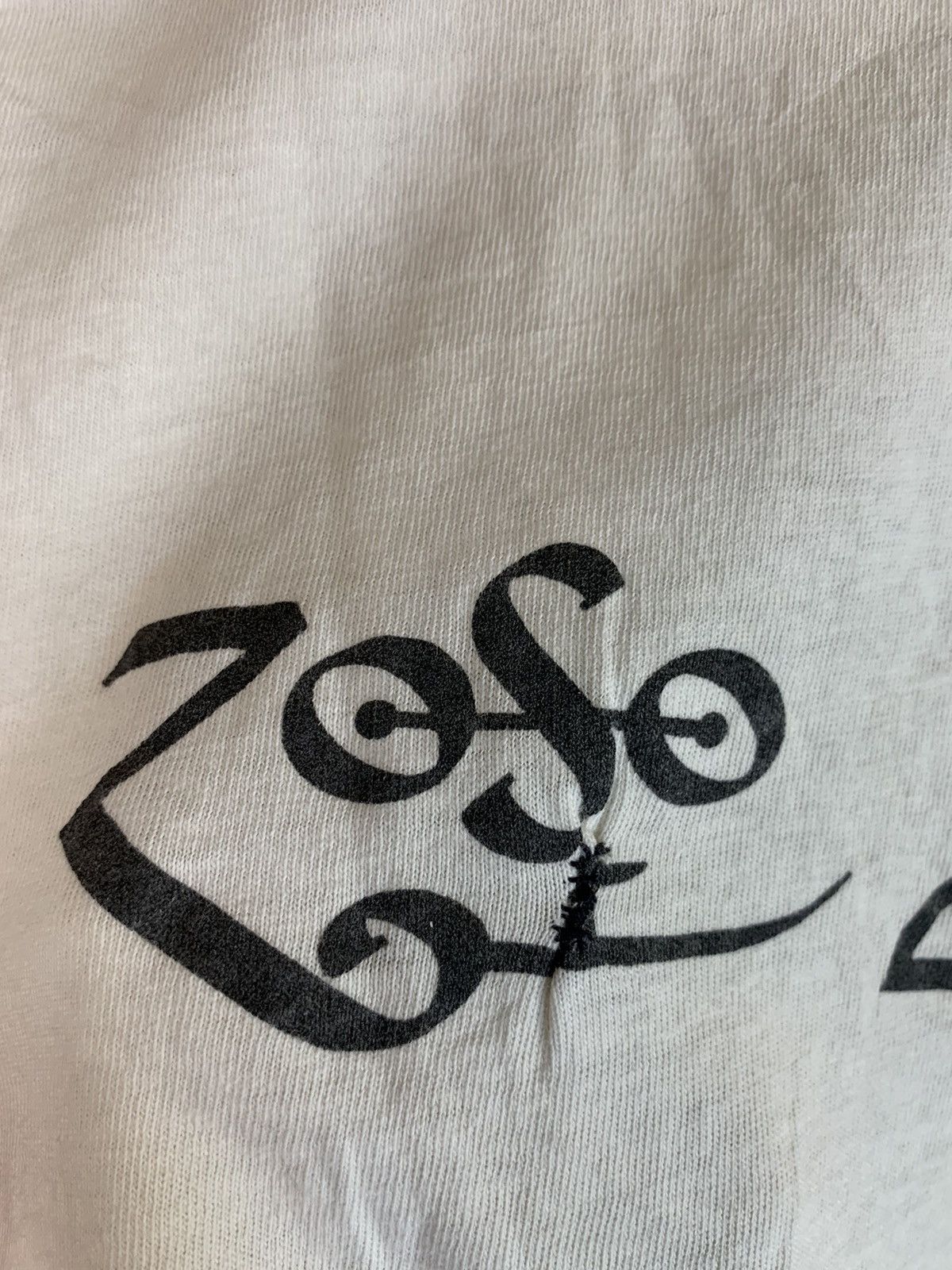 Band Tees × Led Zeppelin × Vintage RARE Vintage 1984 Led Zeppelin Swan Song Single Stitch Shirt Size US M / EU 48-50 / 2 - 9 Thumbnail