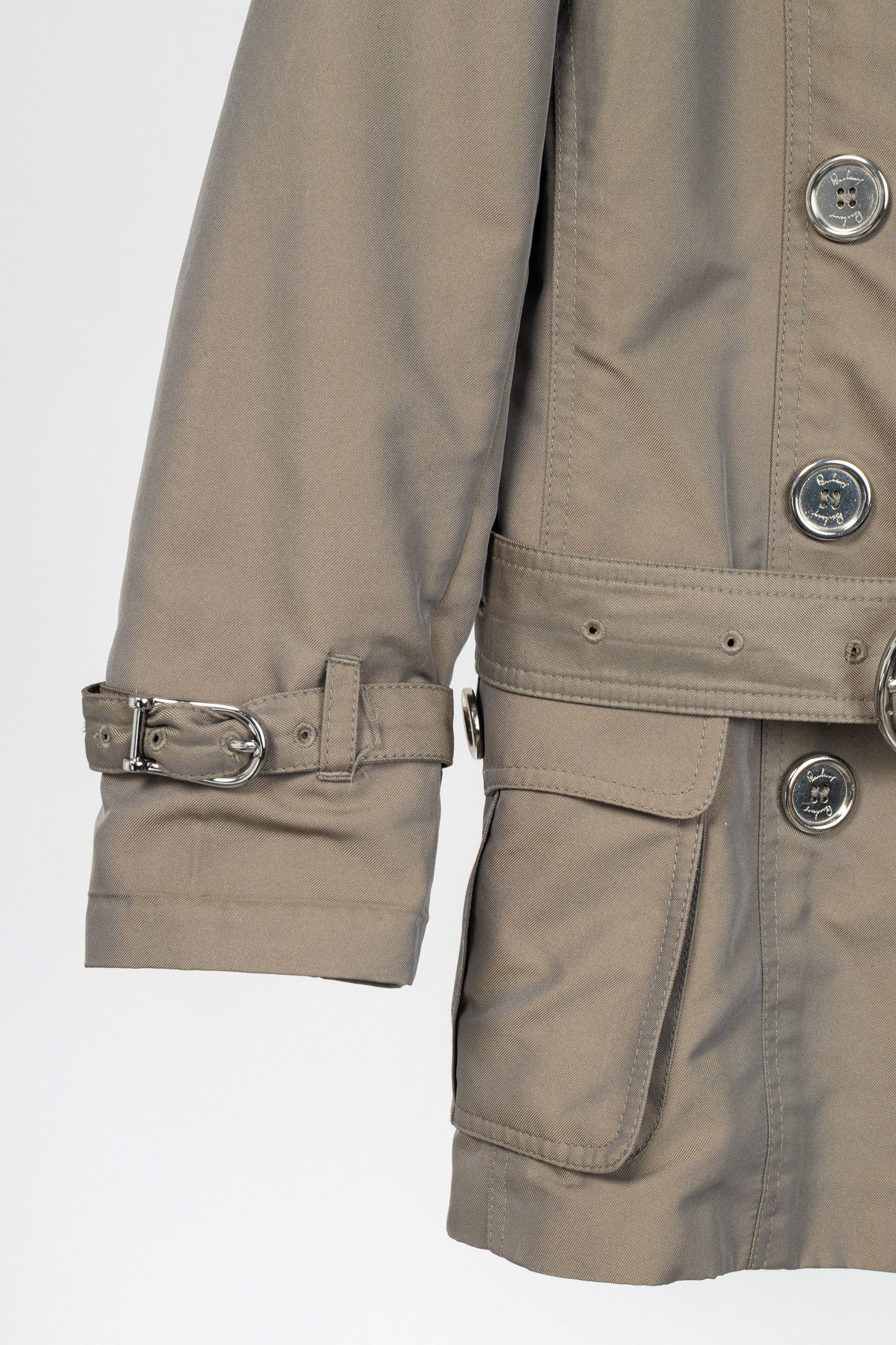Burberry Burberry Taffeta Double-Breasted Belted Short Trench Jacket Size M / US 6-8 / IT 42-44 - 7 Thumbnail