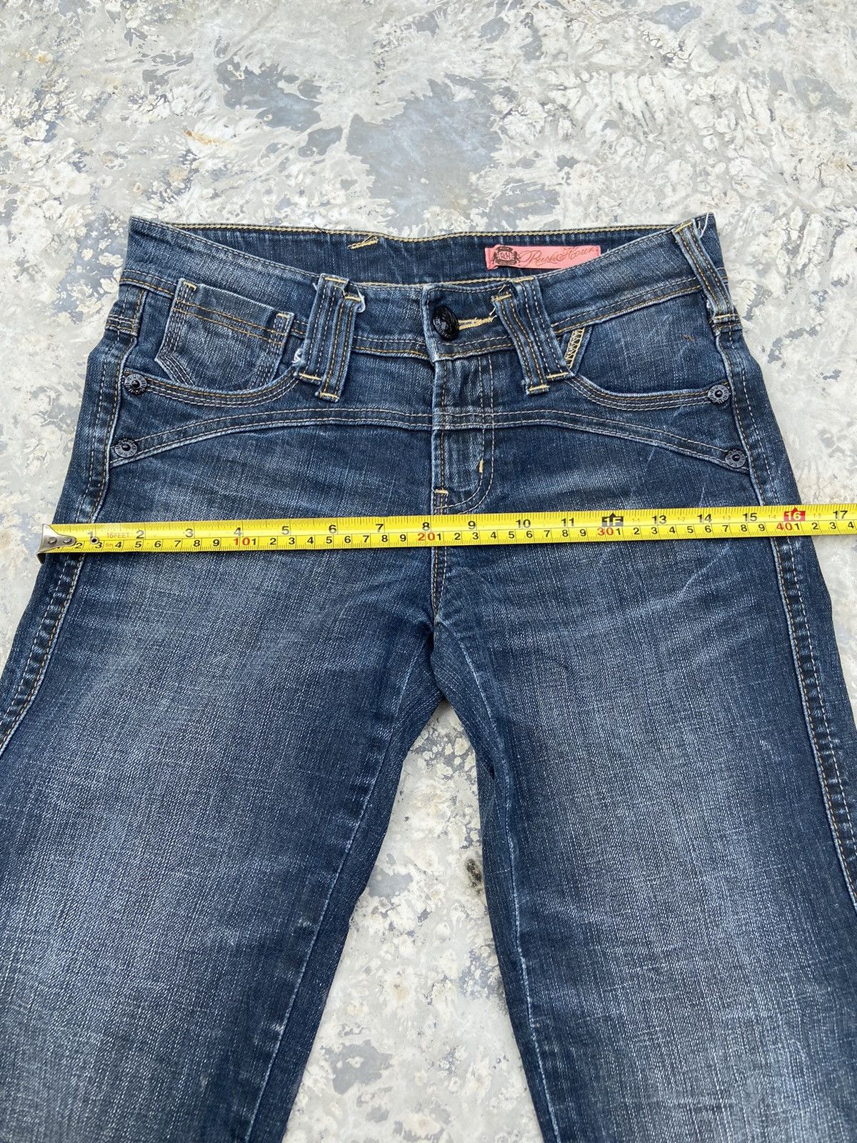 Japanese Brand Vintage Y2K rush hour denim pants flare Size 26" / US 2 / IT 38 - 13 Thumbnail