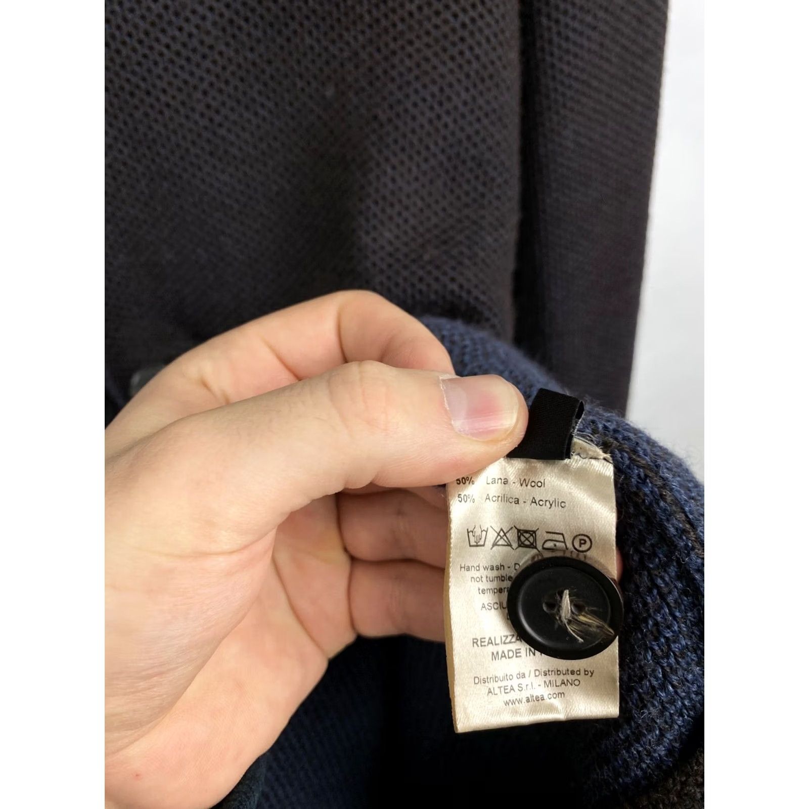 Altea 🇮🇹 Altea Lana Wool Cardigan made in Italy Rare Retro Hype Y2K - Brown - XL Size US XL / EU 56 / 4 - 8 Thumbnail