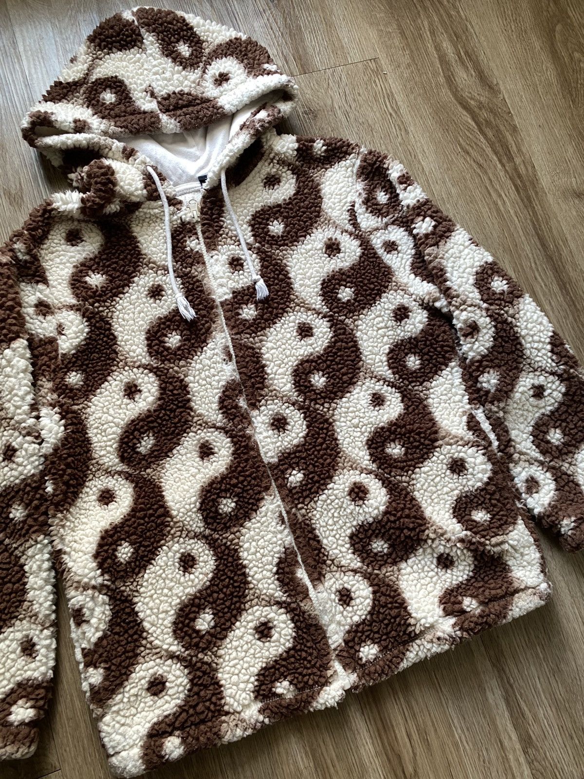 Pacsun Pacsun Fleece Yin Yang Zip Up Hoodie Size US S / EU 44-46 / 1 - 3 Thumbnail