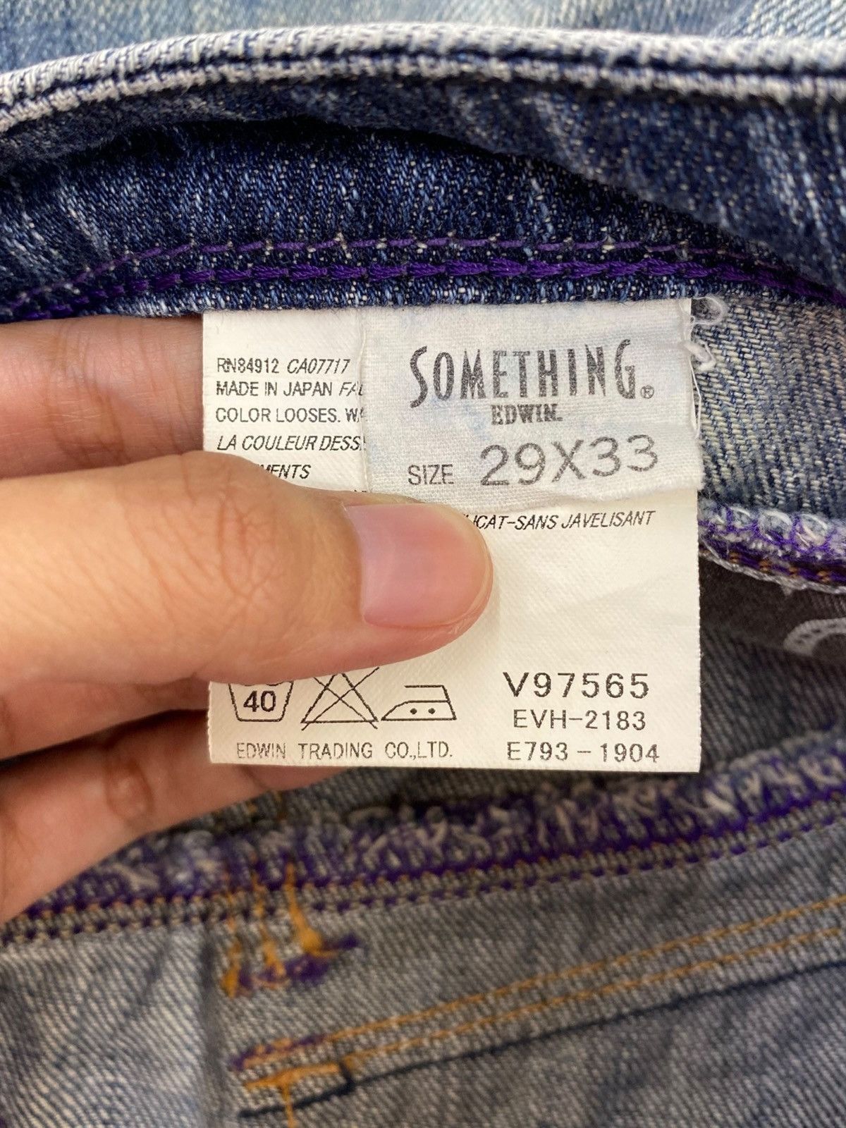 Edwin Edwin Acid Light Blue Wash Style Flare Jeans Size US 30 / EU 46 - 10 Thumbnail