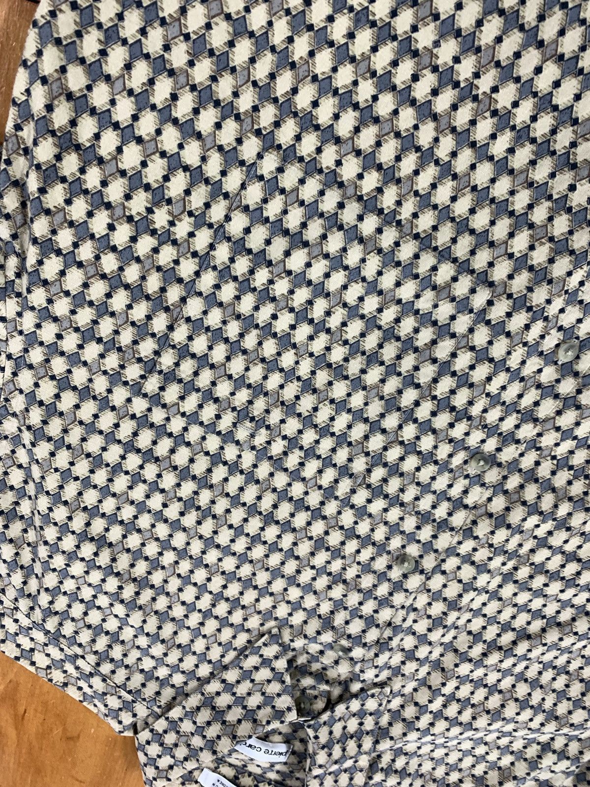 Vintage Vintage Pierre Cardin Diamond Shirt Size US XL / EU 56 / 4 - 1 Thumbnail