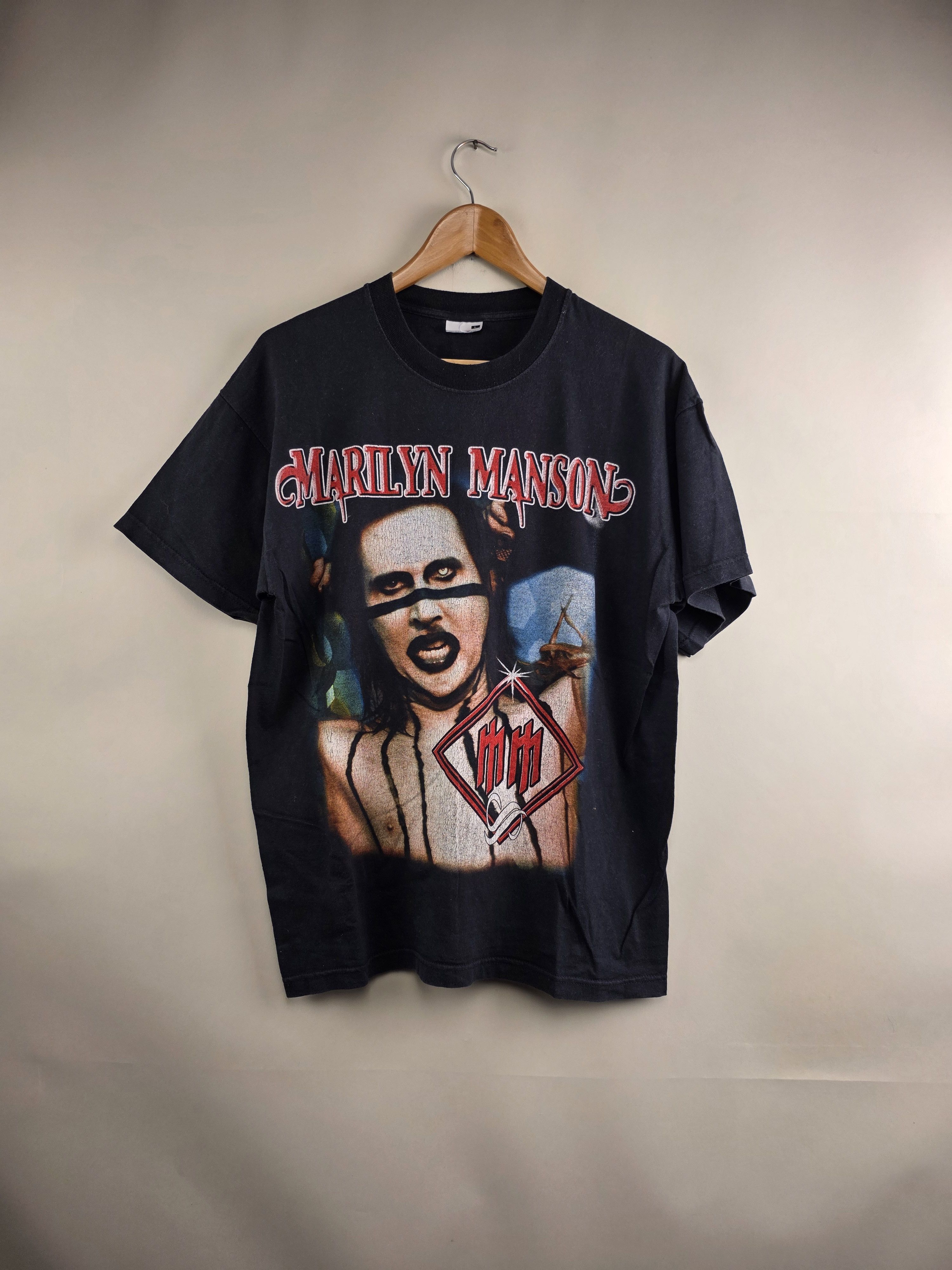Band Tees 2000 Marilyn Manson Metal vintage 90s tee L 22" 28" Size US L / EU 52-54 / 3 - 1 Thumbnail
