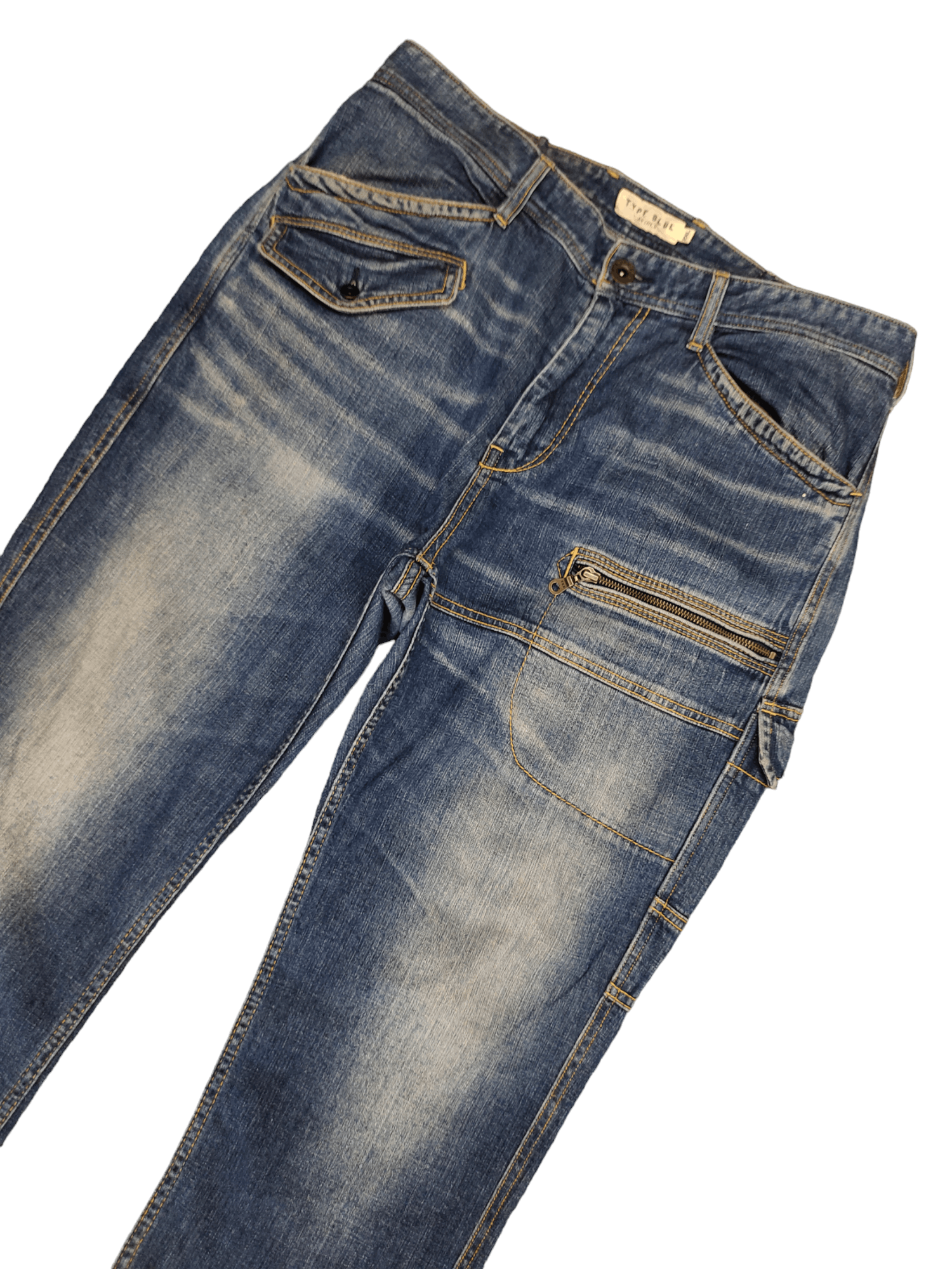 Avirex Avirex Type Blue Single Pocket Cargo Denim Pants Size US 36 / EU 52 - 5 Thumbnail