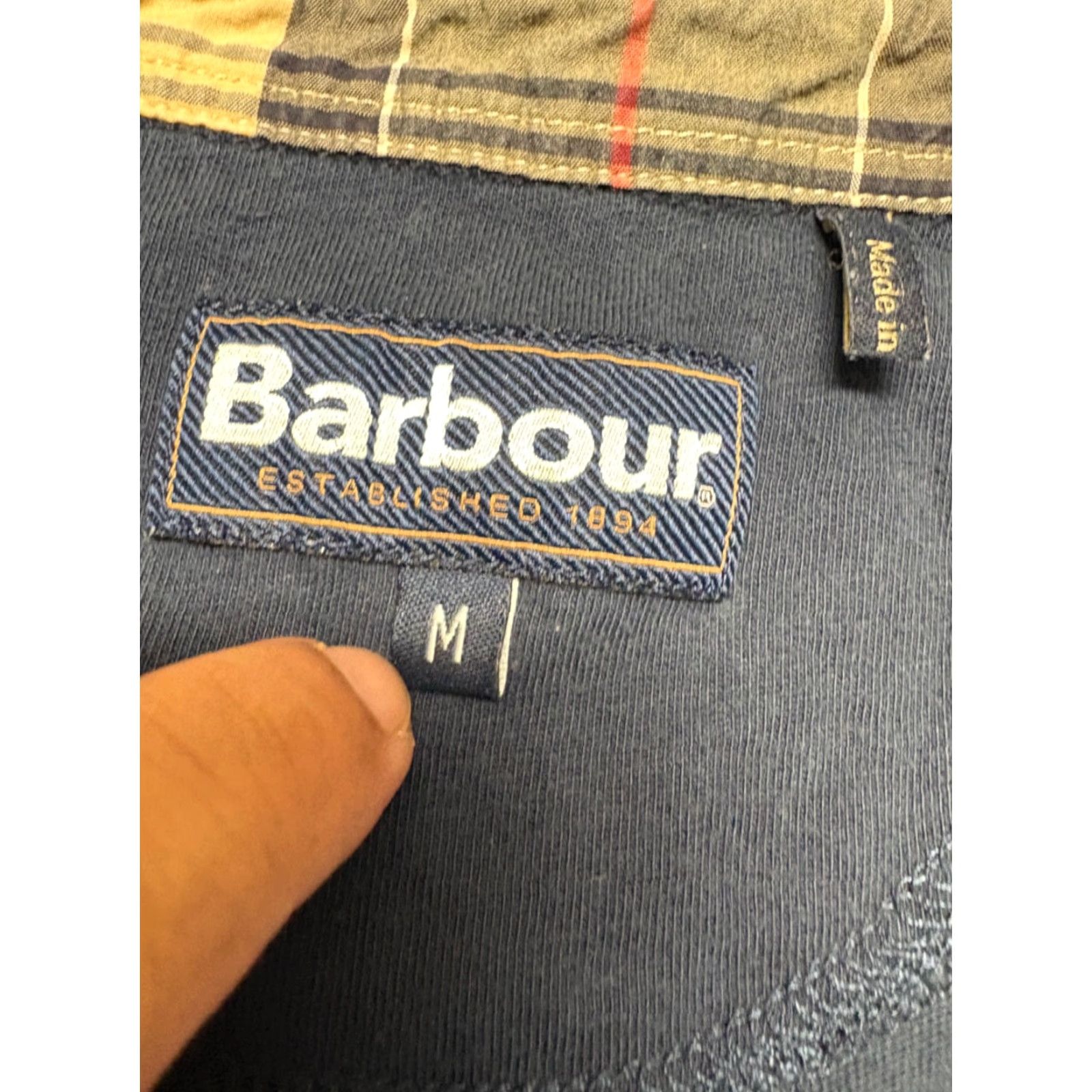Barbour Barbour Barbour Corpatch Polo Shirt Mens M Navy Tartan Plaid Pocket Collar Trim Casual Shirt Mens Medium Navy Barbour Corpatch Polo Shirt Size US M / EU 48-50 / 2 - 4 Thumbnail