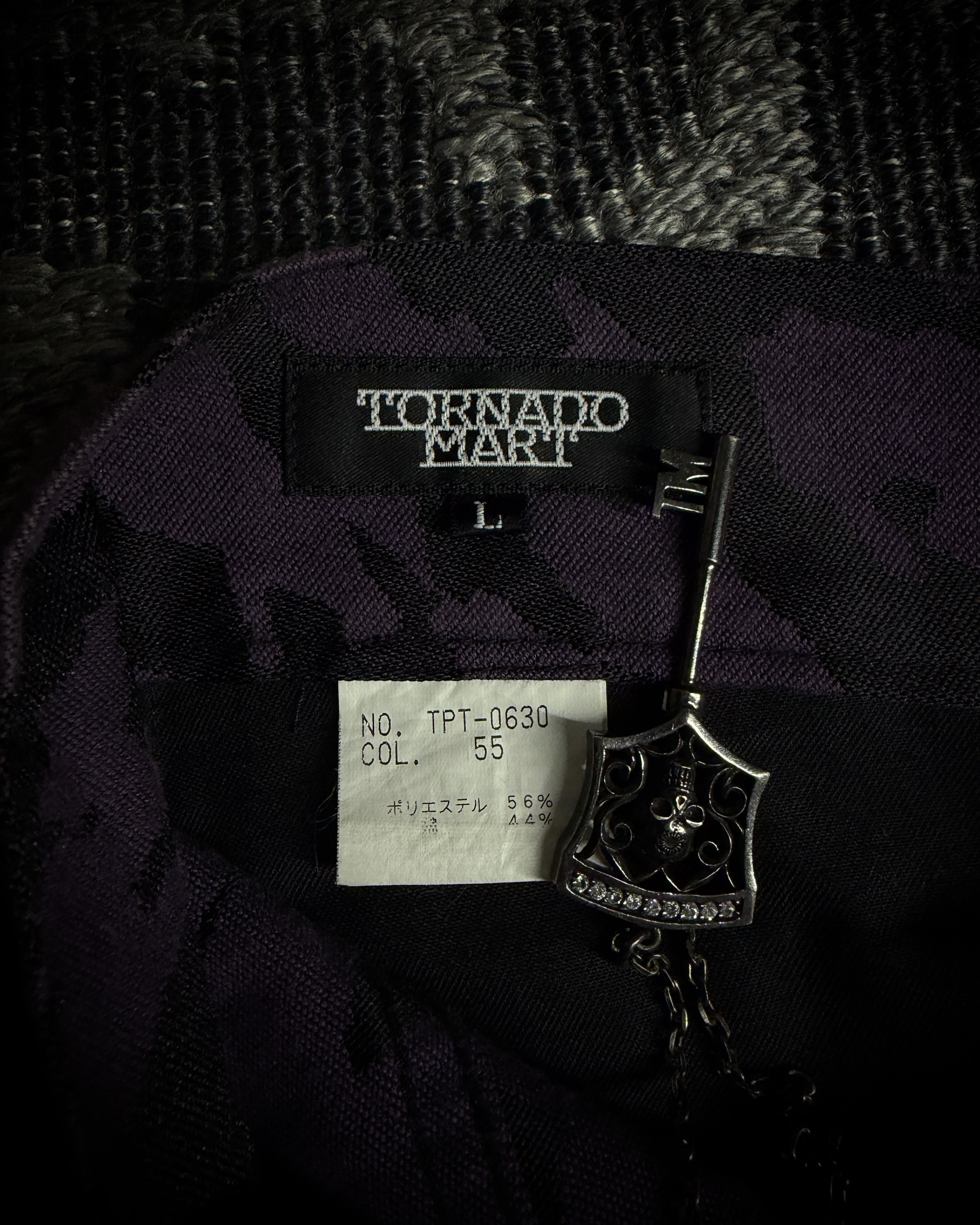 Tornado Mart Tornado Mart Purple Black Abstract Camo Flared Pants Size US 34 / EU 50 - 12 Thumbnail