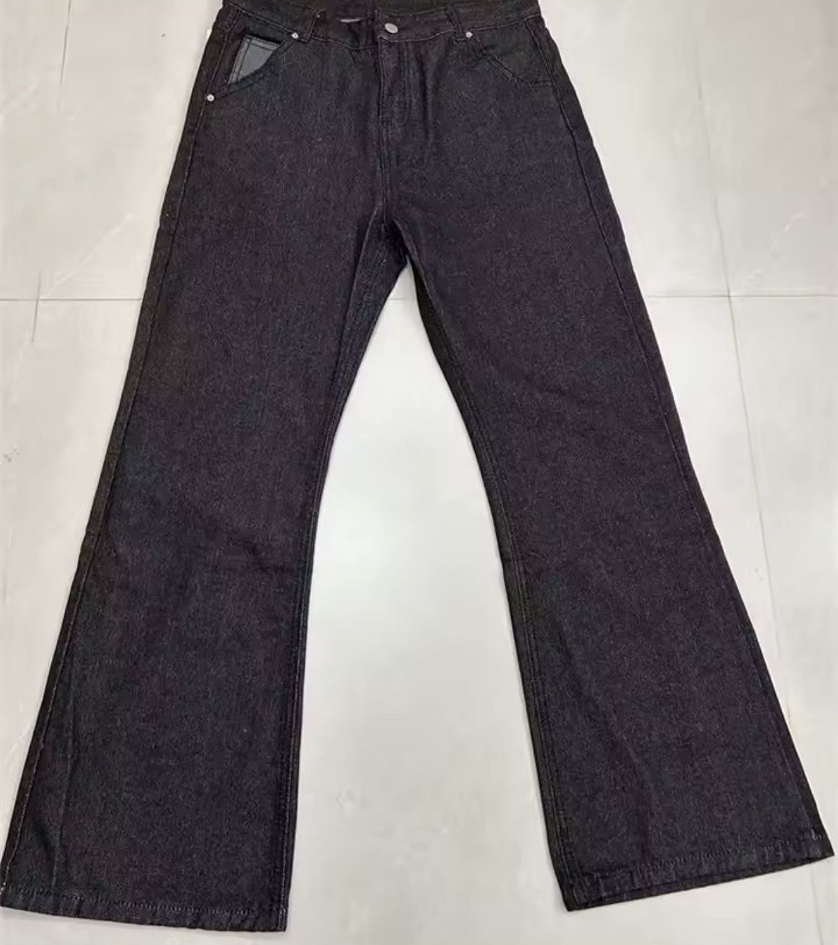 Other Casual Y2K Gothic Zip Wide Leg Pants Trousers Size US 31 - 3 Thumbnail