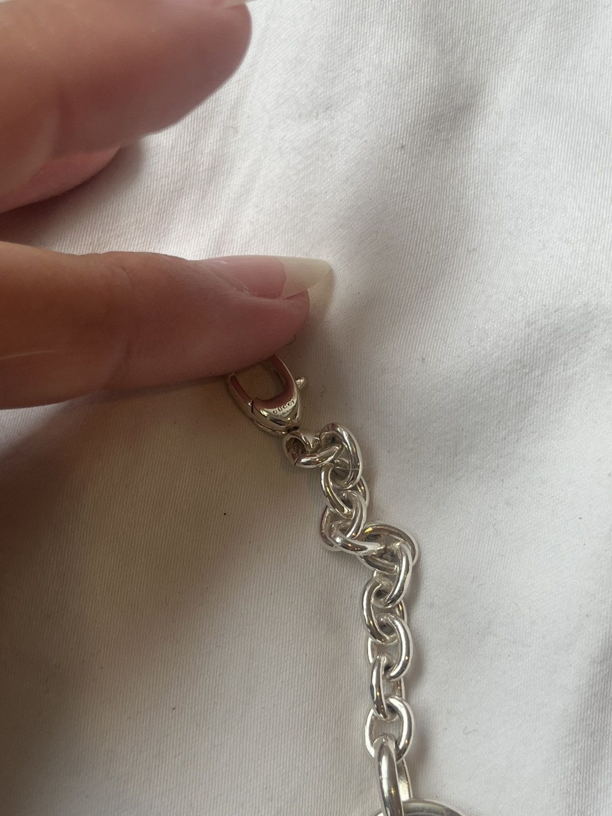 Gucci Gucci Britt Interlocking G Sterling Silver Bracelet Size ONE SIZE - 4 Thumbnail