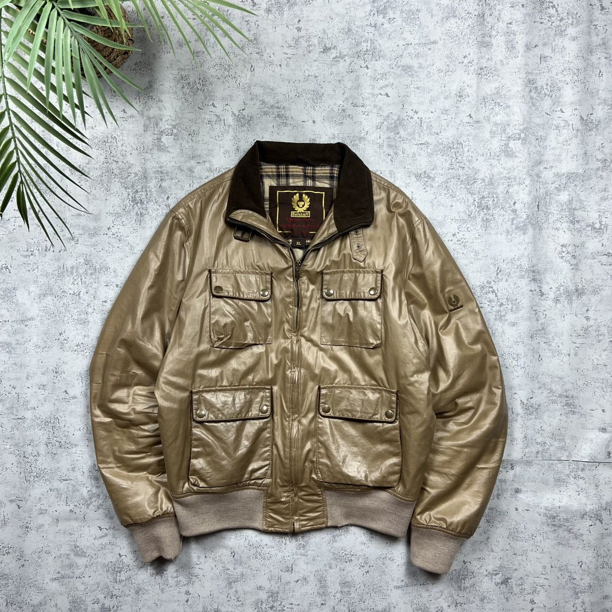 Belstaff 00s Belstaff Vintage Military Leather Bomber Jacket Size US XL / EU 56 / 4 - 1 Thumbnail