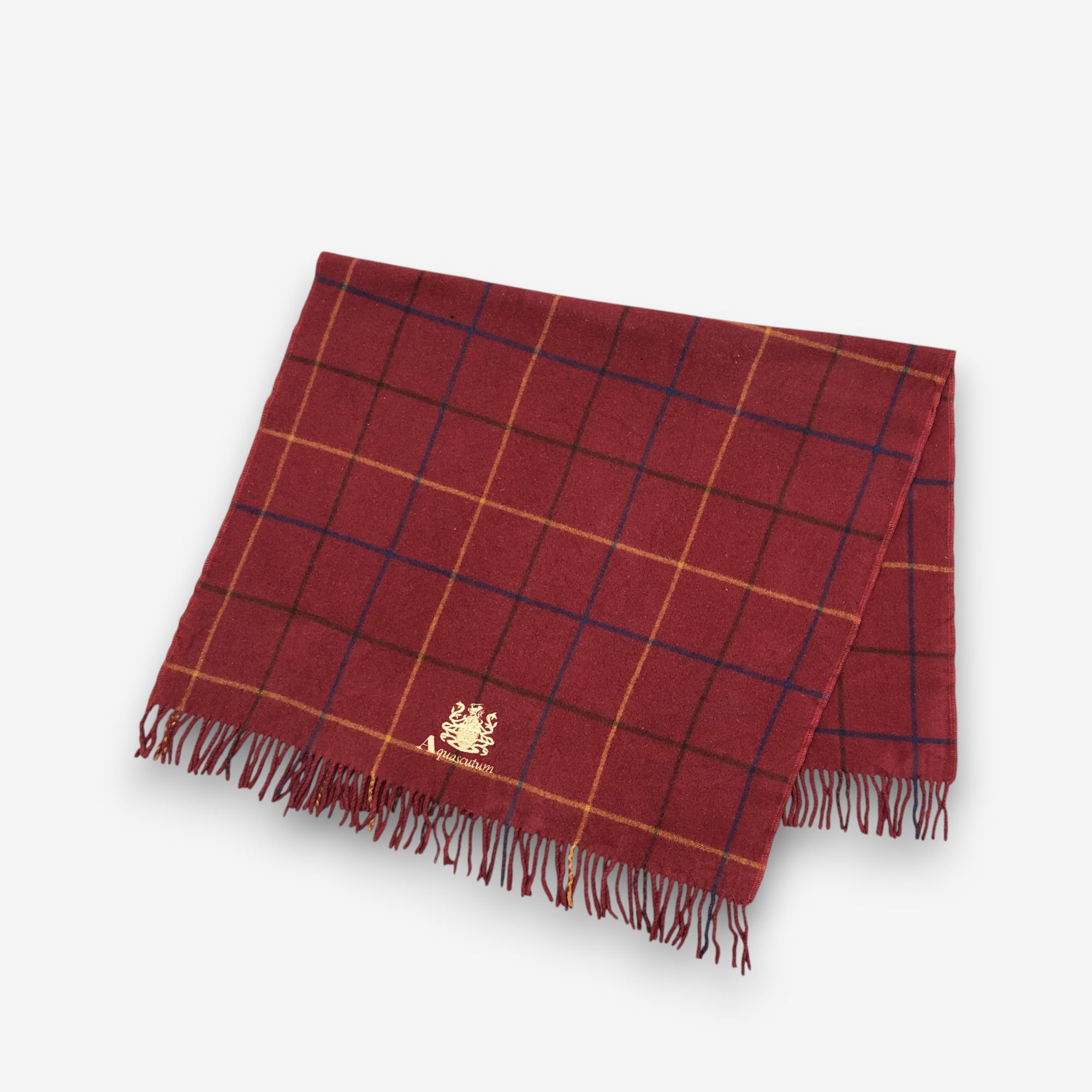 Aquascutum Vintage Aquascutum Scarf Muffler Wool Shawls Wraps Scarves Size ONE SIZE - 4 Thumbnail