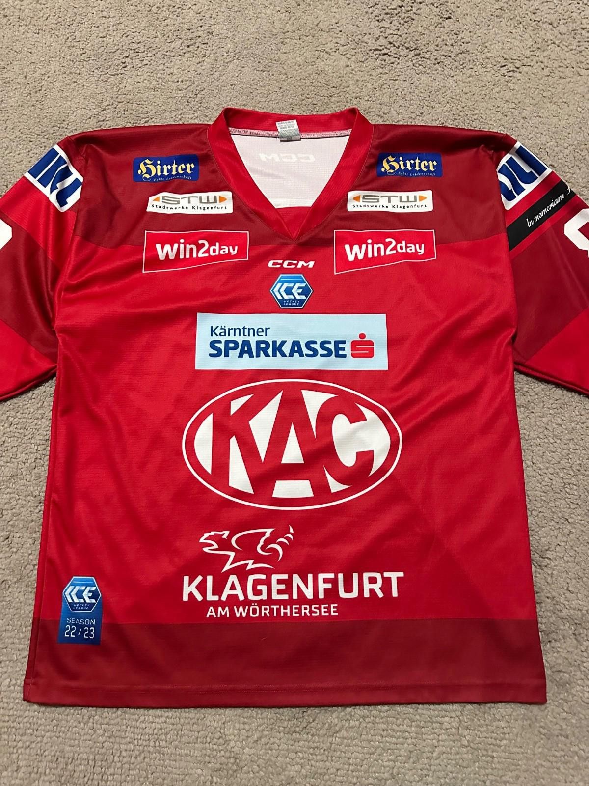 Ccm CCM KAC Klagenfurt 2022/23 Hockey Ice Jersey Sz M #80Rossi Size US M / EU 48-50 / 2 - 2 Thumbnail