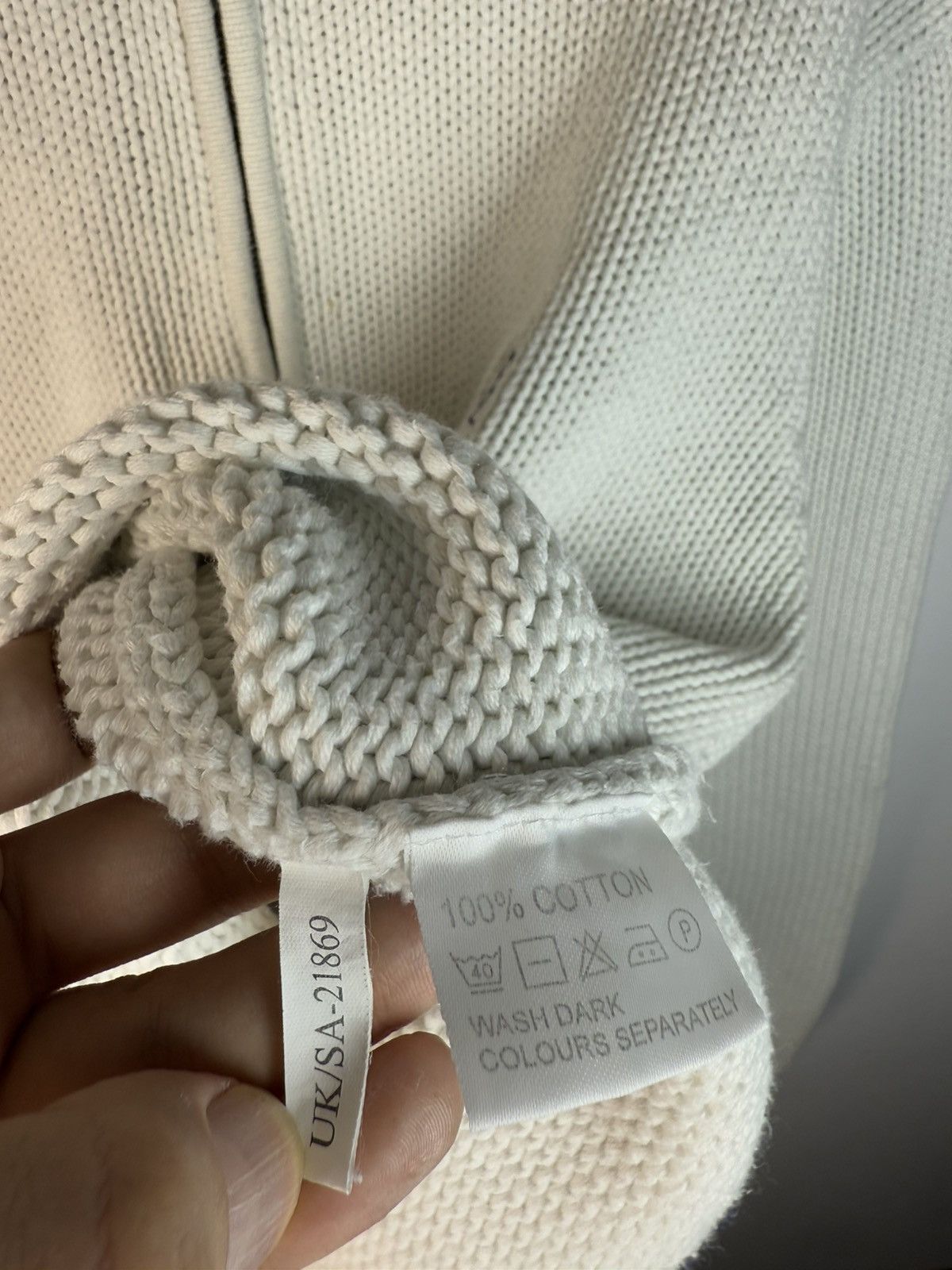 Yves Saint Laurent Heavy White YSL Sweater Zip Knit Thick YSL Sweatshirt Size US L / EU 52-54 / 3 - 13 Thumbnail