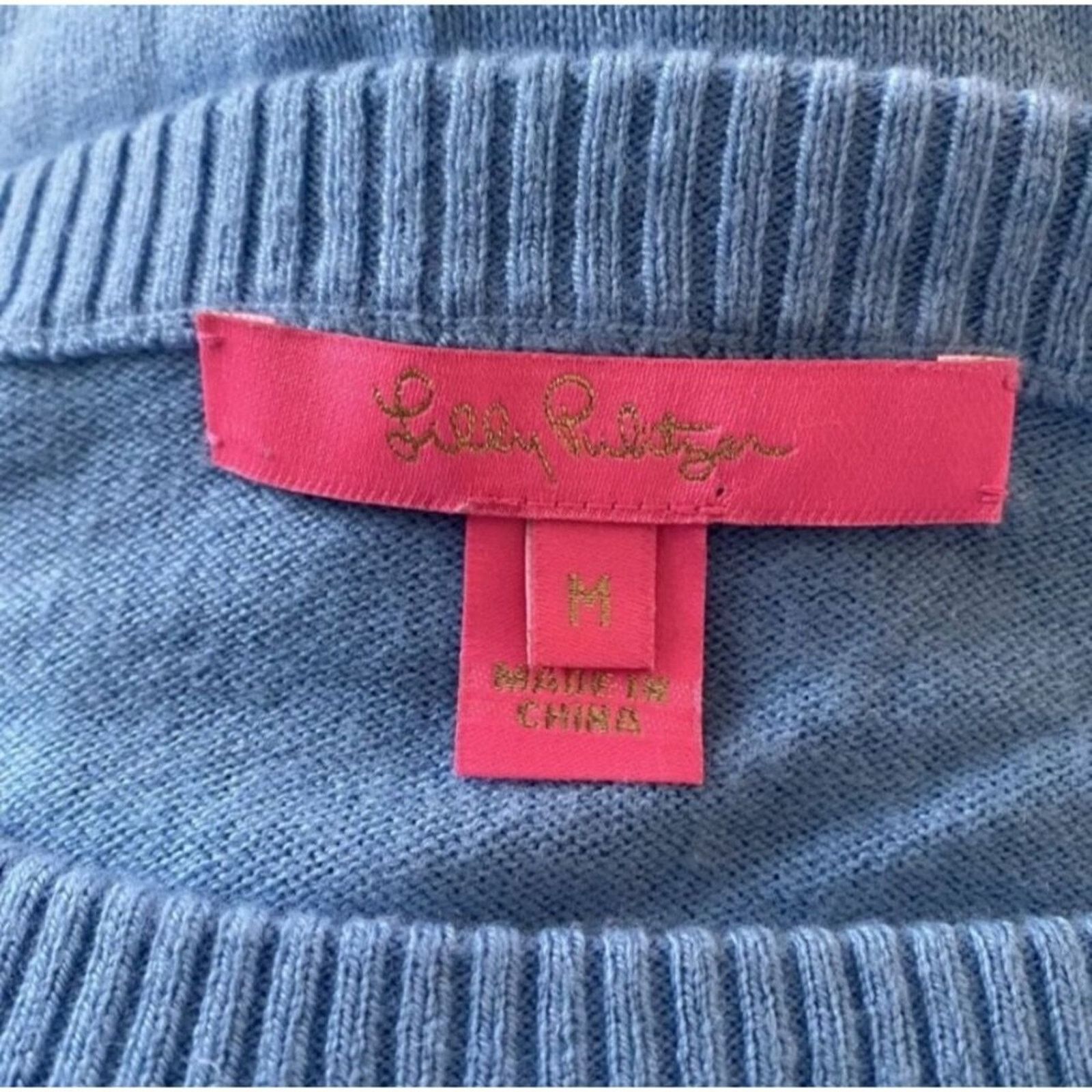 Lilly Pulitzer Lilly Pulitzer Nariah Sweater Zanzibar Blue Medium New Size M / US 6-8 / IT 42-44 - 4 Thumbnail