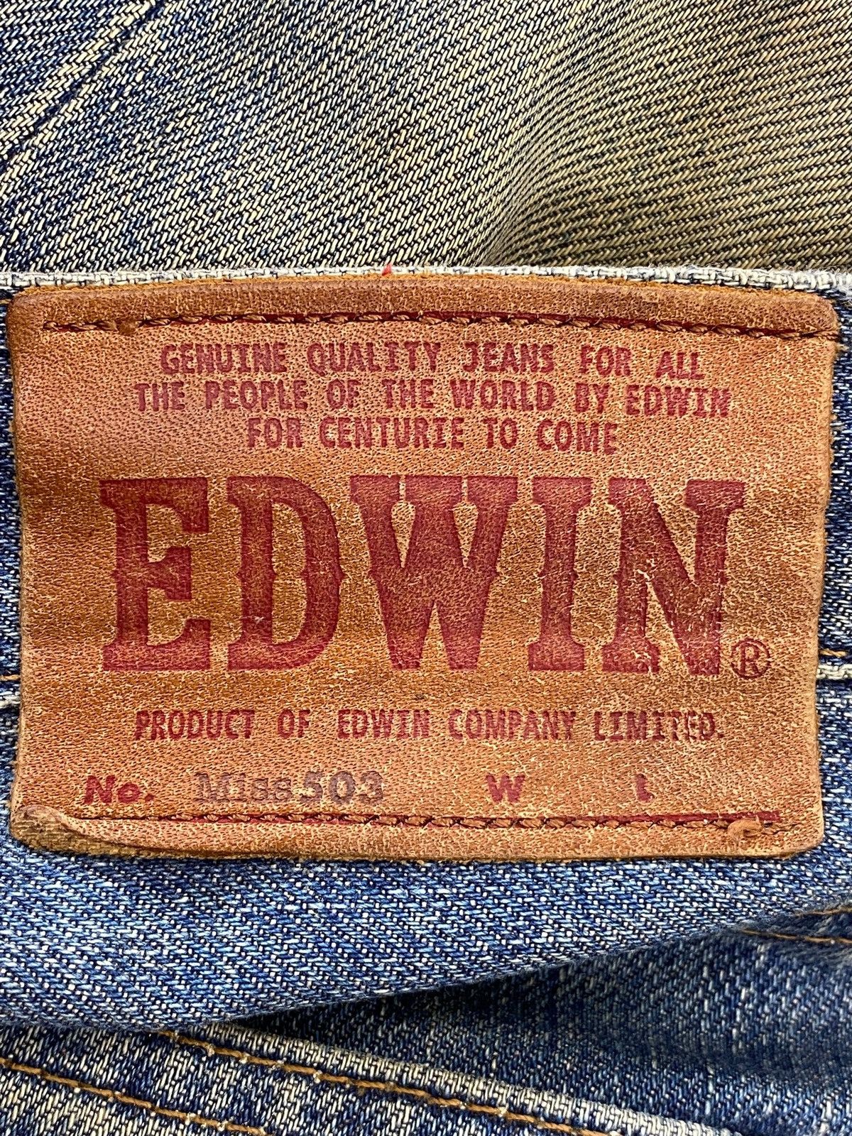 Edwin Edwin 503 Mud Wash Whiskered Style Boot Cut Jeans Size US 30 / EU 46 - 10 Thumbnail