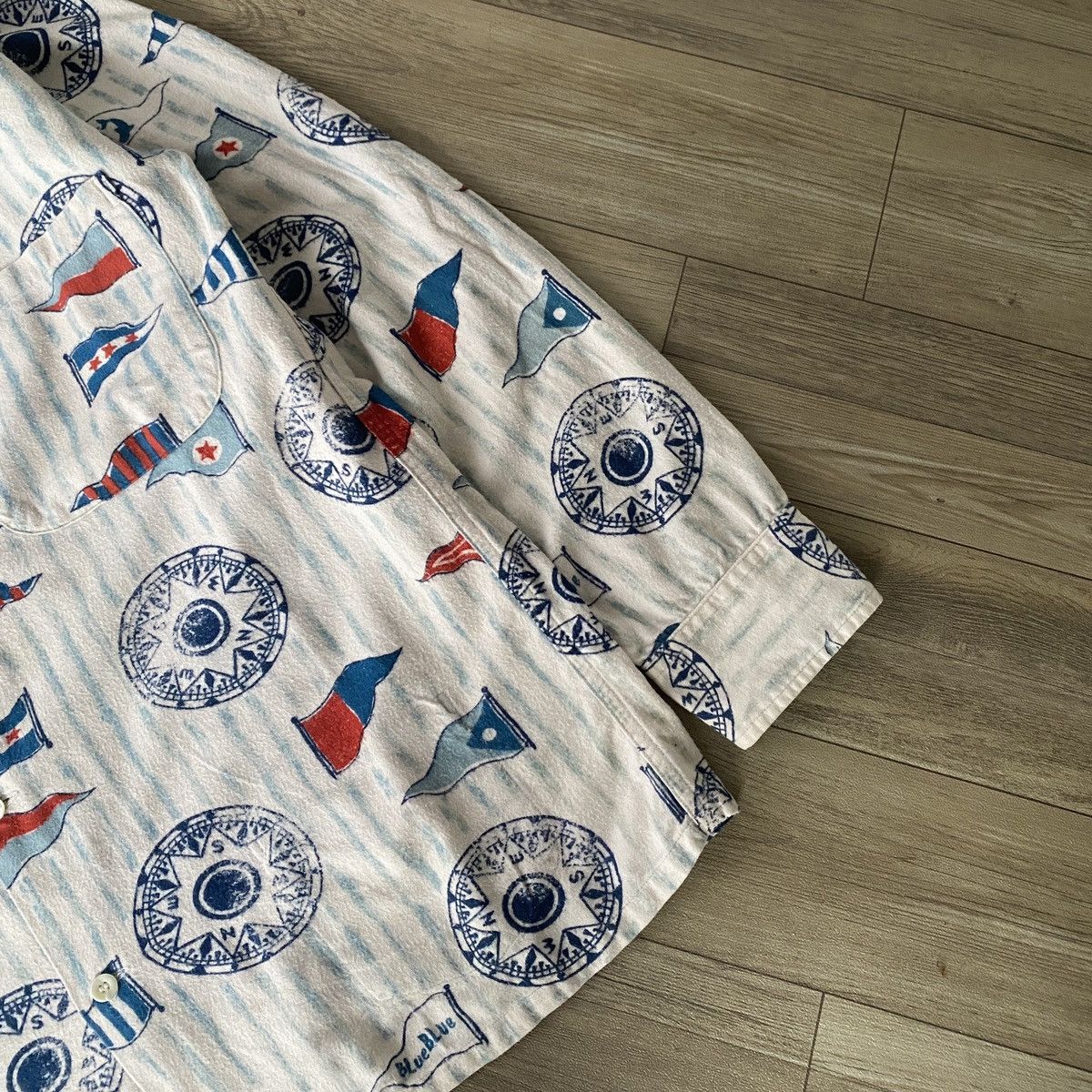 Blue Blue Japan Blue Blue Japan Art Flannel Shirt Pocket Size US L / EU 52-54 / 3 - 3 Thumbnail