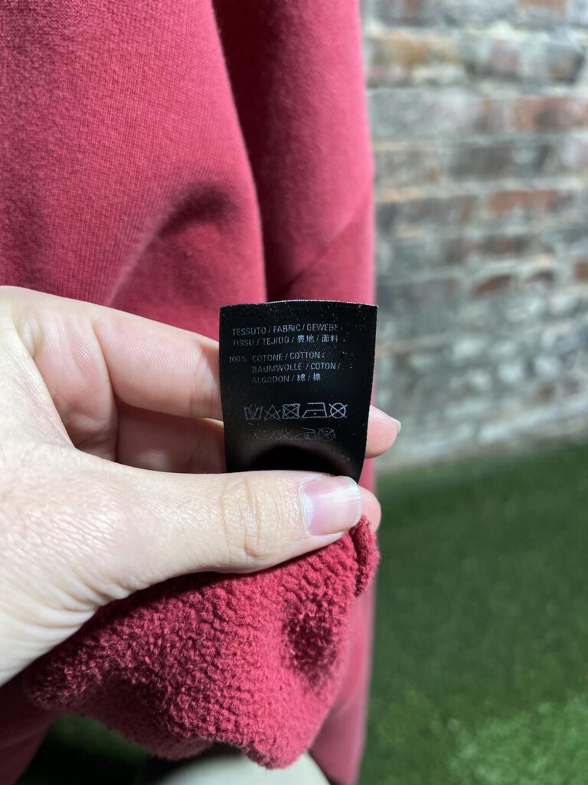 Balenciaga Balenciaga Burgundy Hoodie Sz. L Size ONE SIZE - 7 Thumbnail