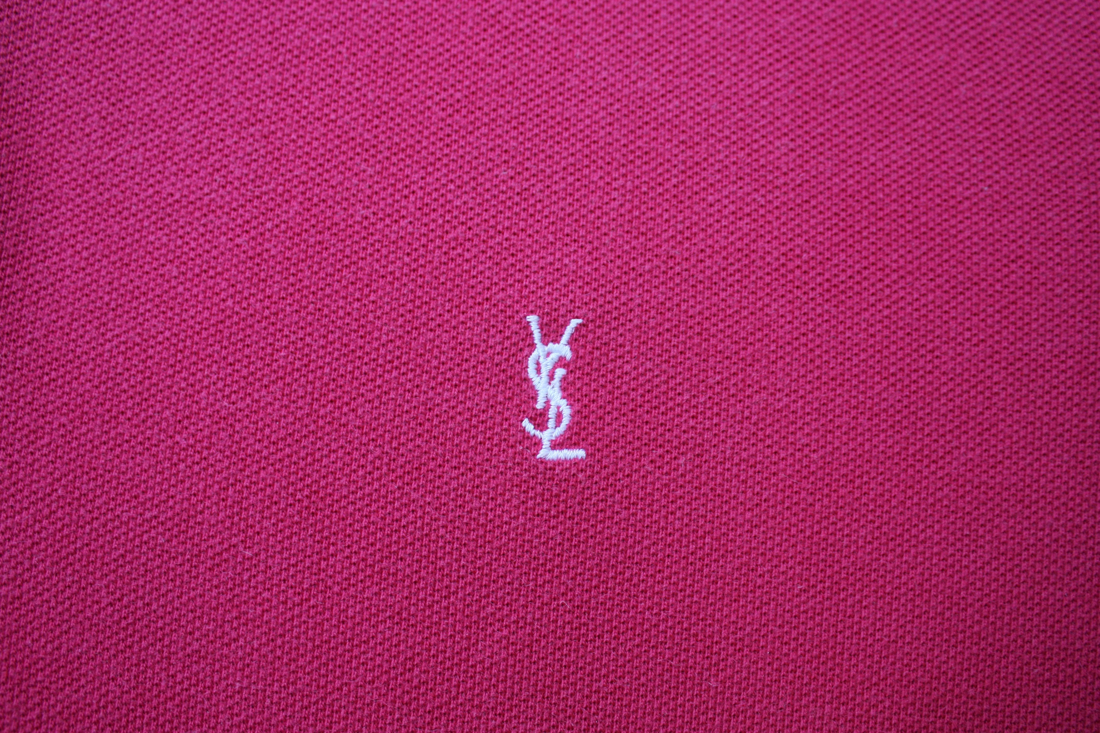 Yves Saint Laurent Yves Saint Laurent Vintage Crimson Polo Men's Medium Size US M / EU 48-50 / 2 - 6 Thumbnail