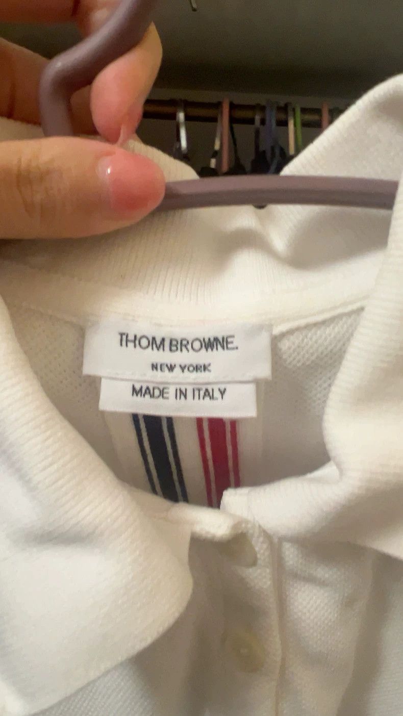 Thom Browne Thom Browne White polo shirt Size XS / US 0-2 / IT 36-38 - 3 Thumbnail