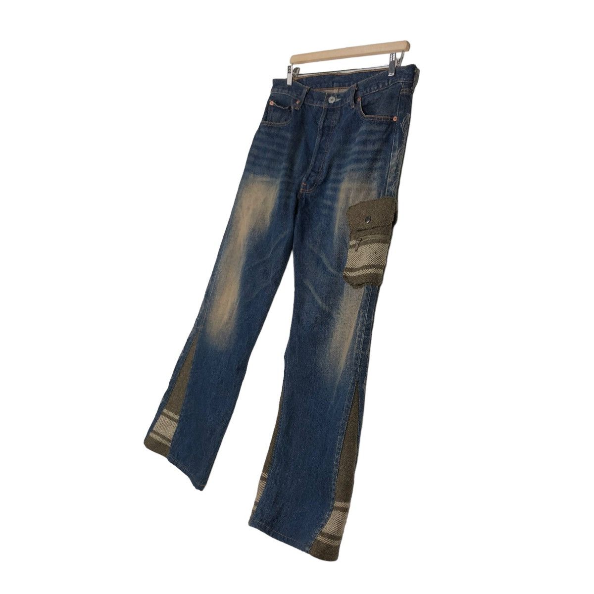 Levi's 🔥VINTAGE LEVIS DENIM JEANS RARE DESIGN COMME CA ISM JAPAN Size US 34 / EU 50 - 2 Thumbnail