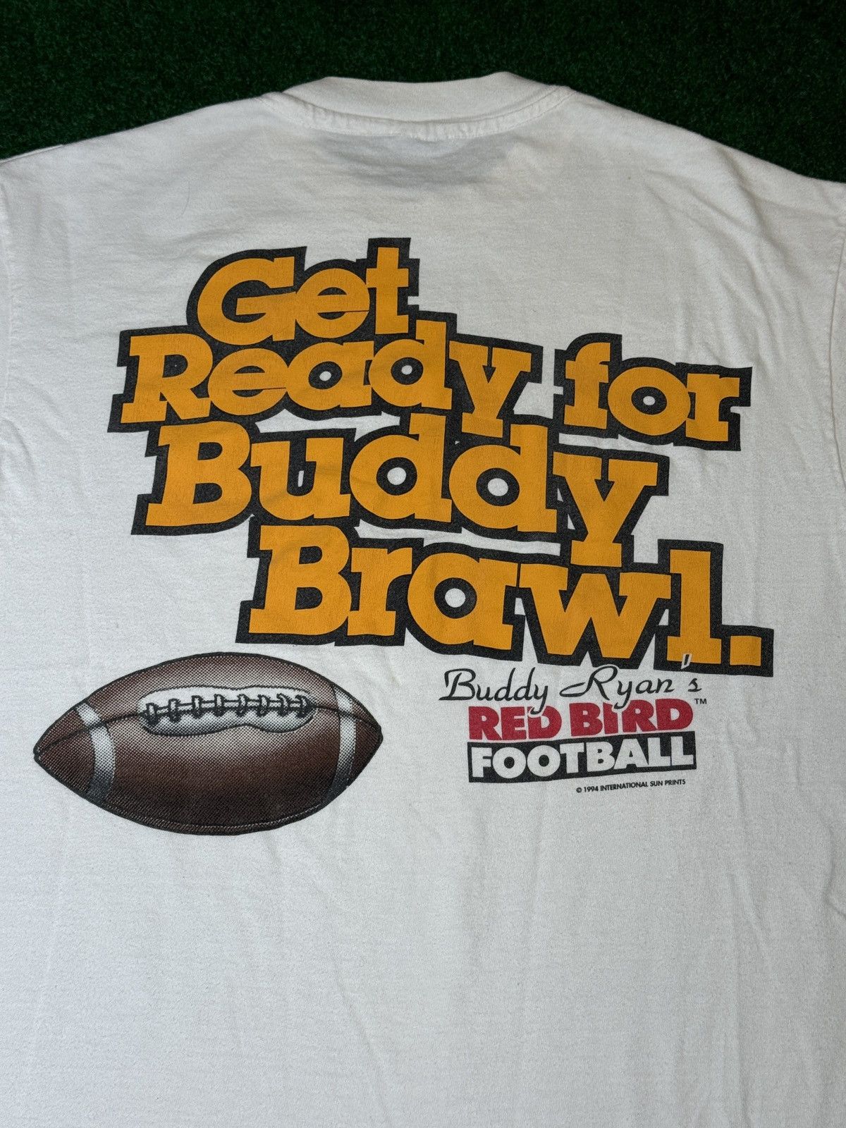 Hanes × Vintage Vintage 90s Buddy Ryan’s Red Bird Football Brawl T Shirt Size US M / EU 48-50 / 2 - 4 Thumbnail