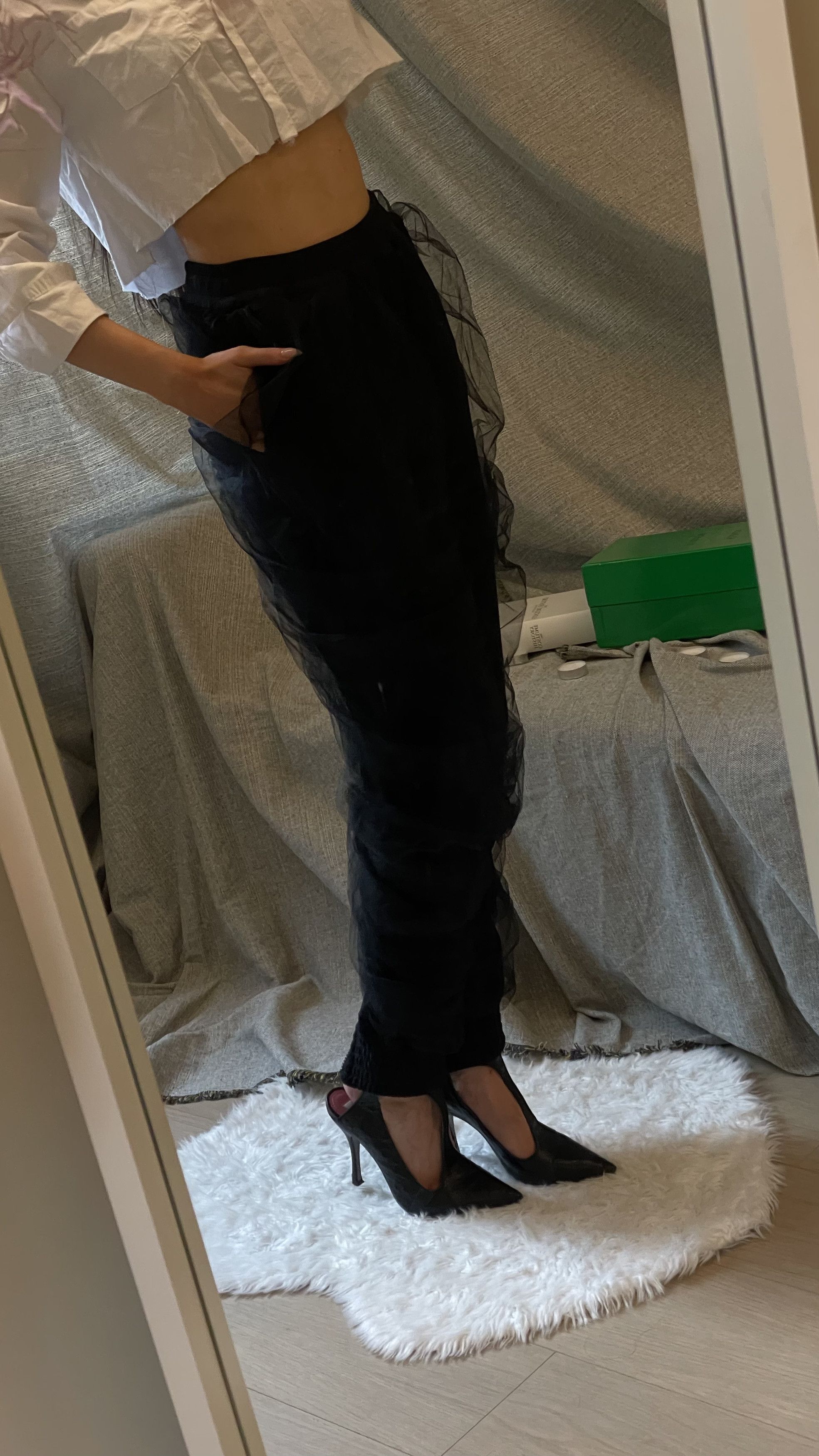 Y/Project Y/Project FW17 Runway Sheer Pants — Glenn Martens Era (XS) Size 25" / US 0 / IT 36 - 1 Thumbnail