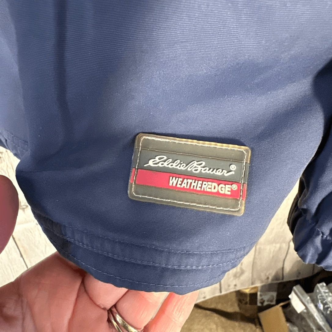 Eddie Bauer VINTAGE Eddie Bauer Weatheredge Jacket Mens Large Blue Winter Snow Ski Coat HOODless (NO HOOD) Anorak Regular Size L Blues Skiing Adults Unisex Size US L / EU 52-54 / 3 - 2 Thumbnail
