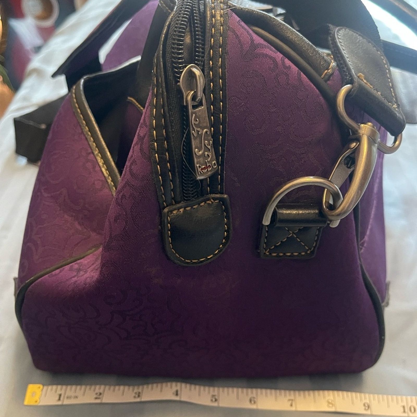 Rebel8 Elegant Reba Purple and Black Women's Bag Size ONE SIZE - 2 Thumbnail