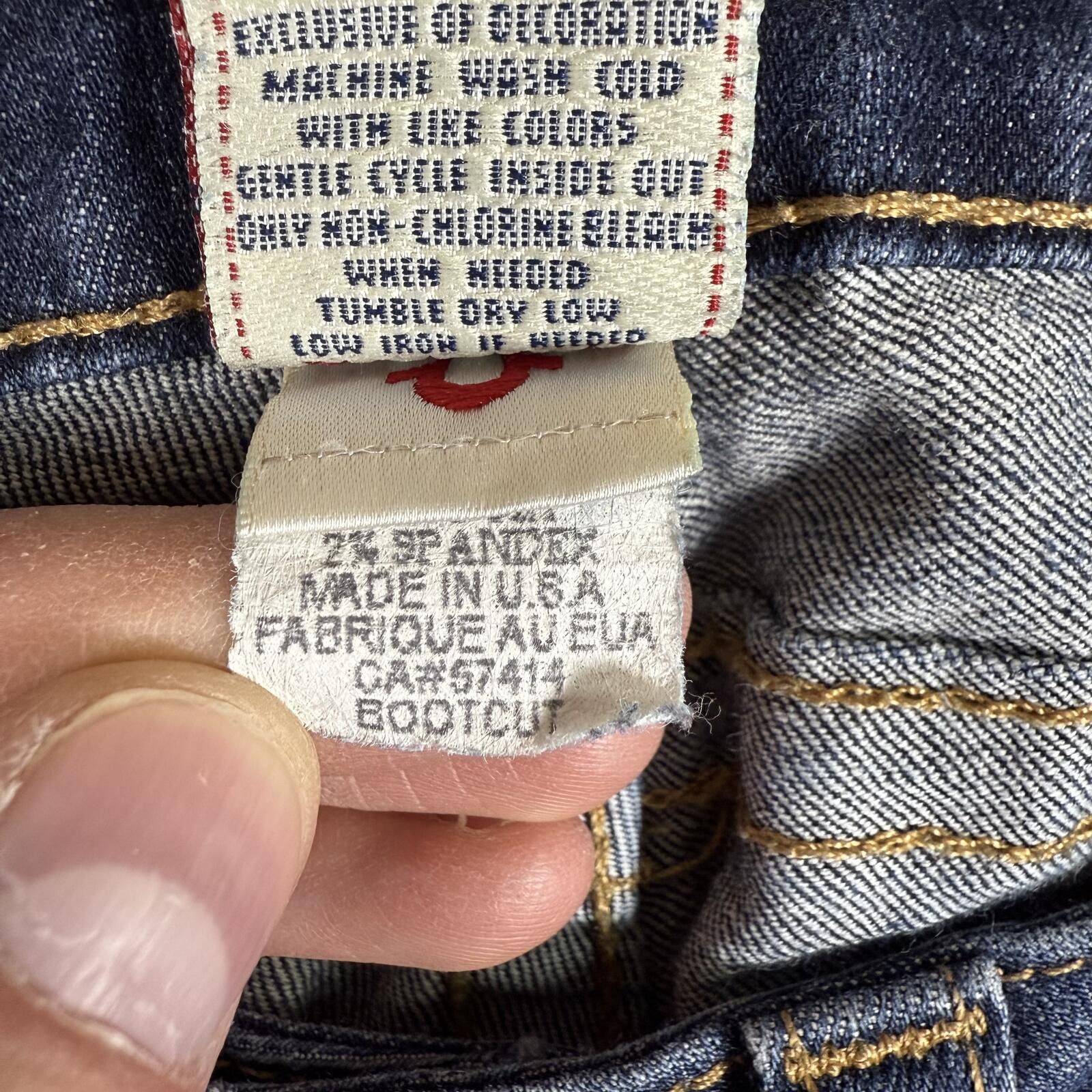 True Religion True Religion Bootcut Jeans Size 29 Women Size 29" - 7 Thumbnail