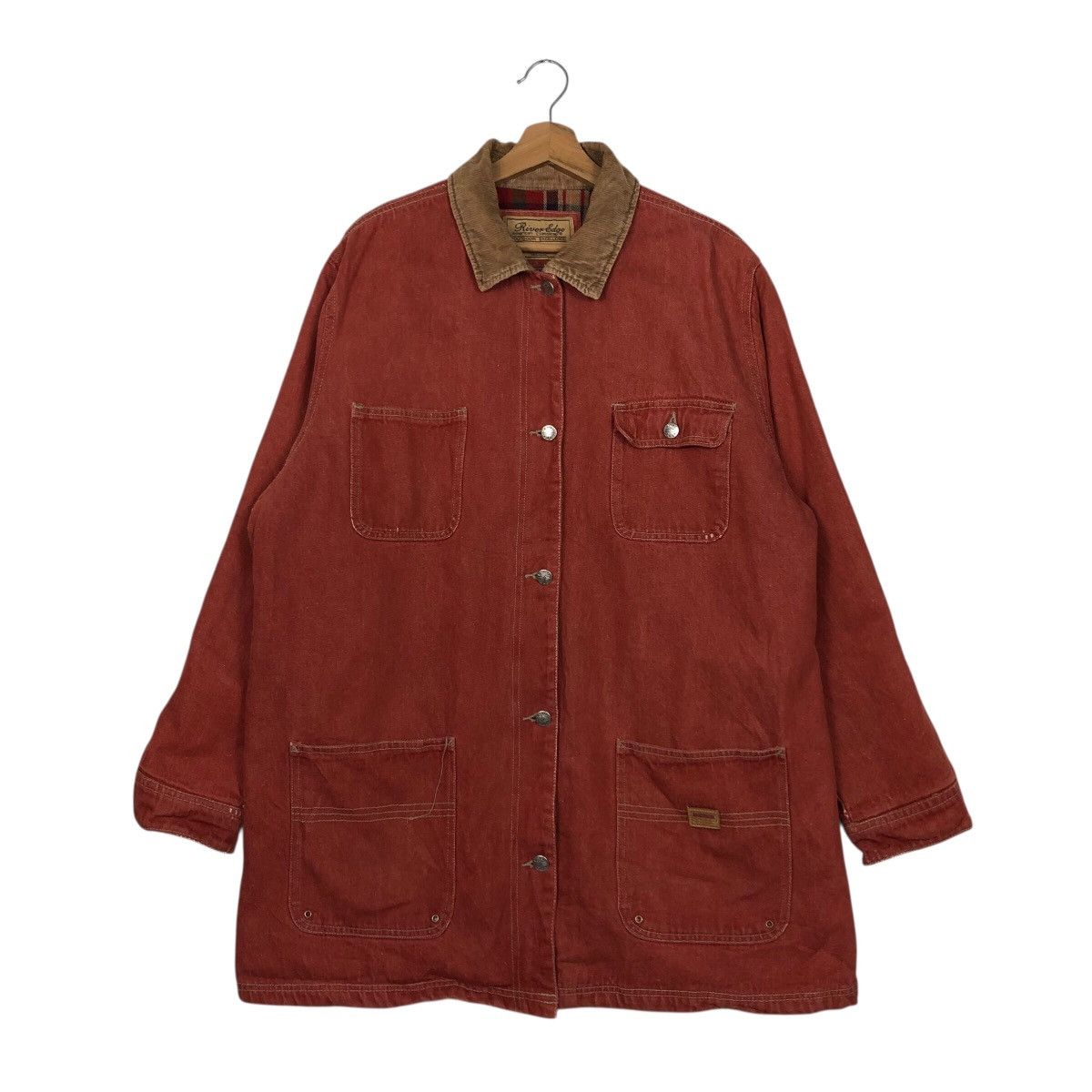 Japanese Brand 📌Vintage Chore Work Jacket Blanket River Edge Issey Miyake Size US XL / EU 56 / 4 - 2 Thumbnail