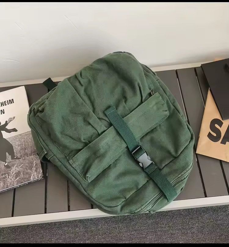 Other Canvas Capacity School Vintage Distressed Backpack Size ONE SIZE - 5 Thumbnail