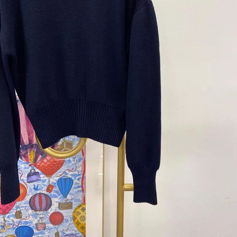 Loewe loewe Navy blue turtleneck sweater 2506-Nextarrow Size US M / EU 48-50 / 2 - 6 Thumbnail