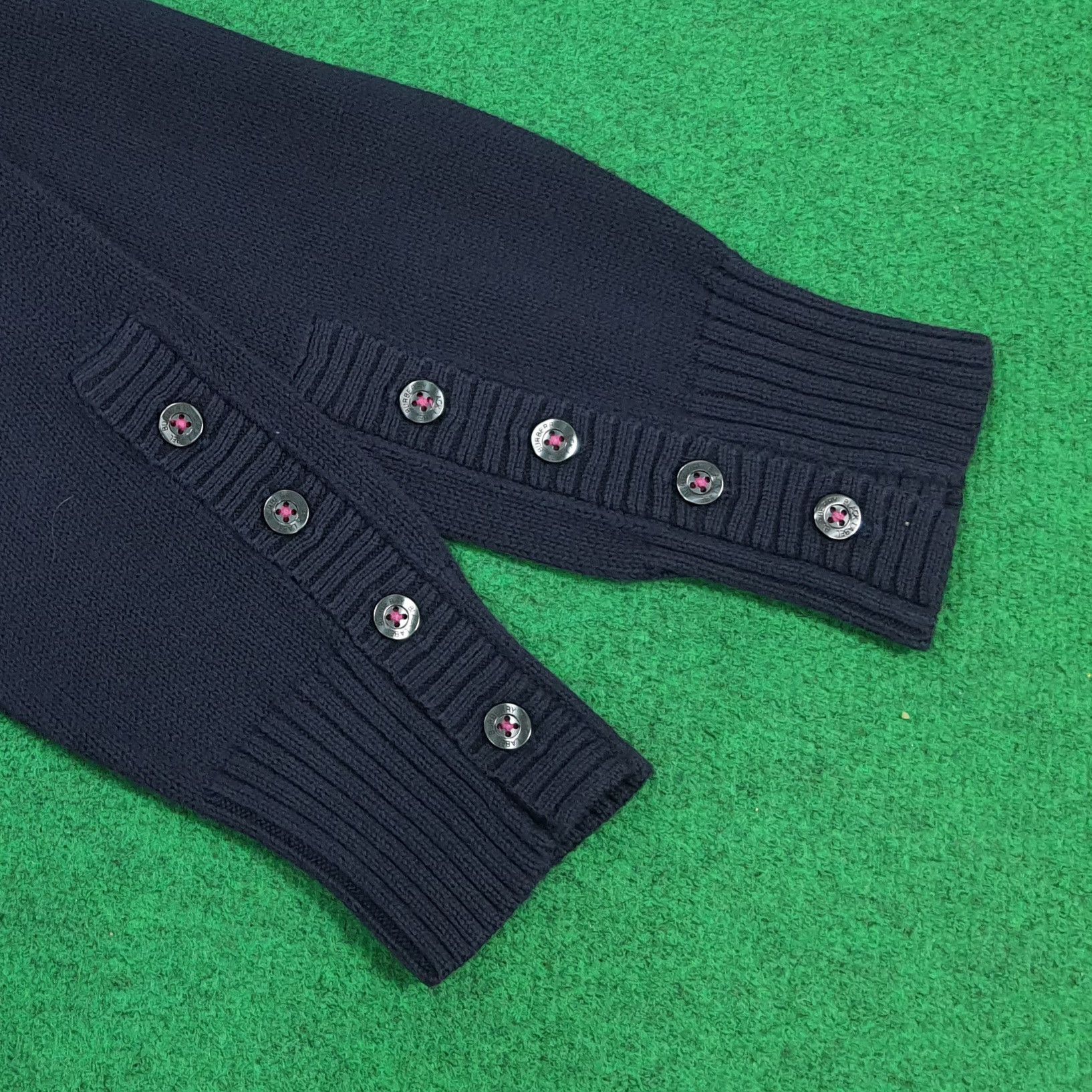 Burberry Vintage Burberry Black Label Knit Polo Sweater E1A18 Size US S / EU 44-46 / 1 - 5 Thumbnail