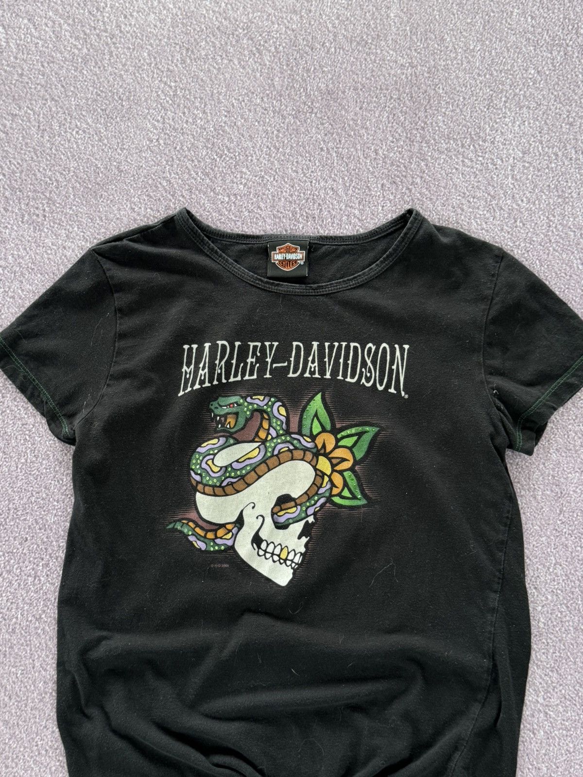Harley Davidson Vintage Y2K Harley Davidson Graphic T Shirt Women's Size M / US 6-8 / IT 42-44 - 2 Thumbnail