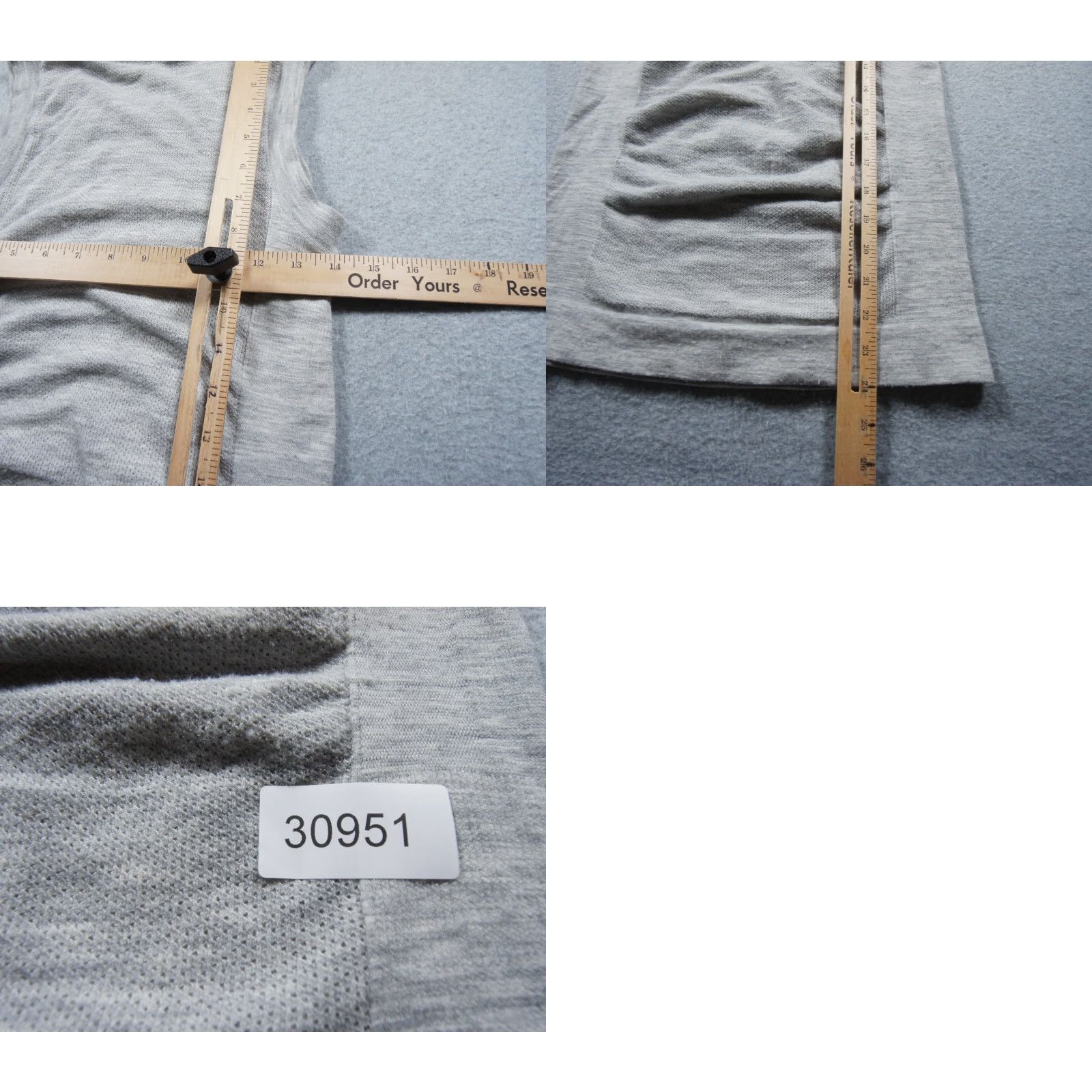 Athleta Athleta Shirt Womens Small Gray Tank Top Sleeveless Wool Blend Knit Stretch Tank Top Size S / US 4 / IT 40 - 8 Thumbnail