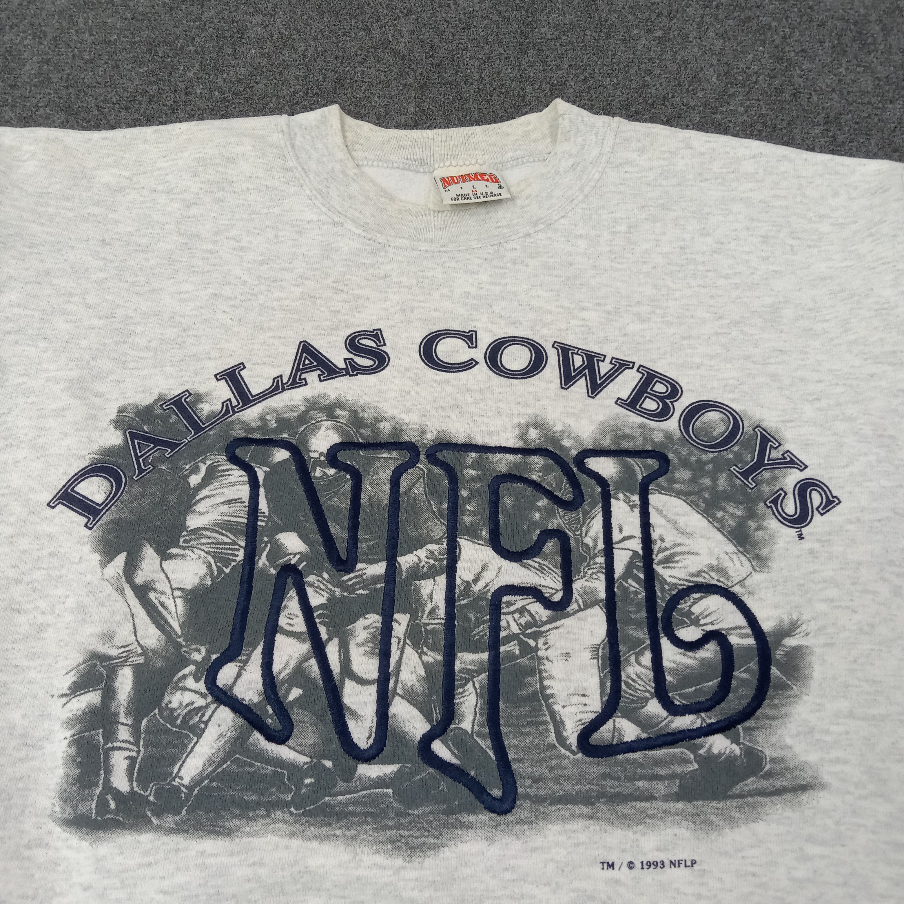 NFL Nutmeg Dallas Cowboys NFL 90's Sweatshirt C261N18 Size US L / EU 52-54 / 3 - 3 Thumbnail