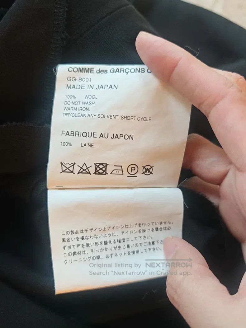 Comme des Garcons Comme Des Garcons Wool vest, tank top, size XS, black Size XS / US 0-2 / IT 36-38 - 4 Thumbnail