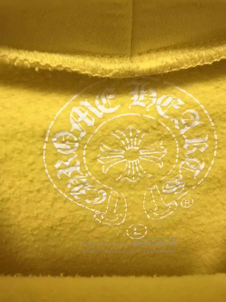 Chrome Hearts CHROME HEARTS Size L Yellow hooded sweater Size US L / EU 52-54 / 3 - 8 Thumbnail