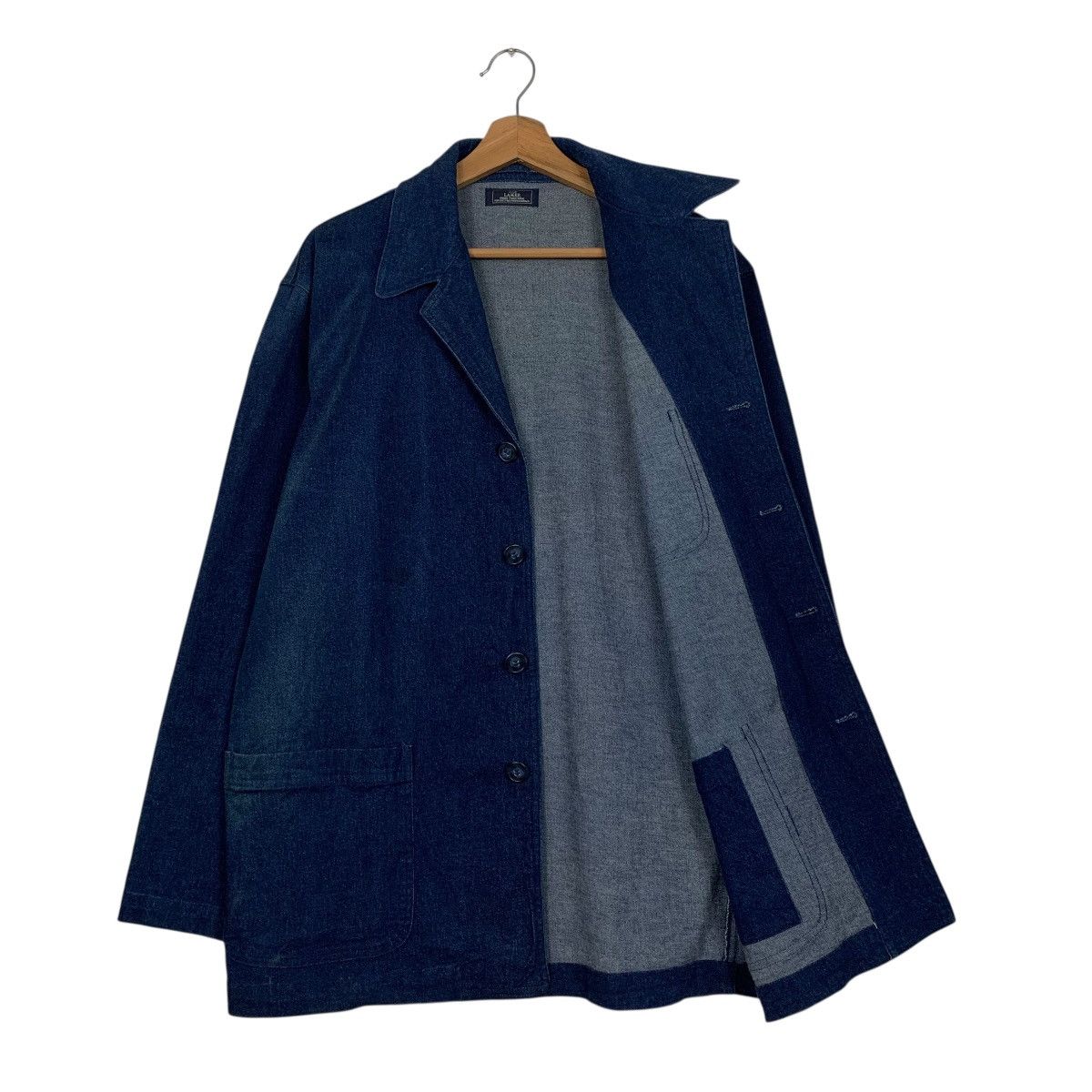 Japanese Brand Club Lamer Sashiko Indigo Denim Jacket Size US L / EU 52-54 / 3 - 9 Thumbnail