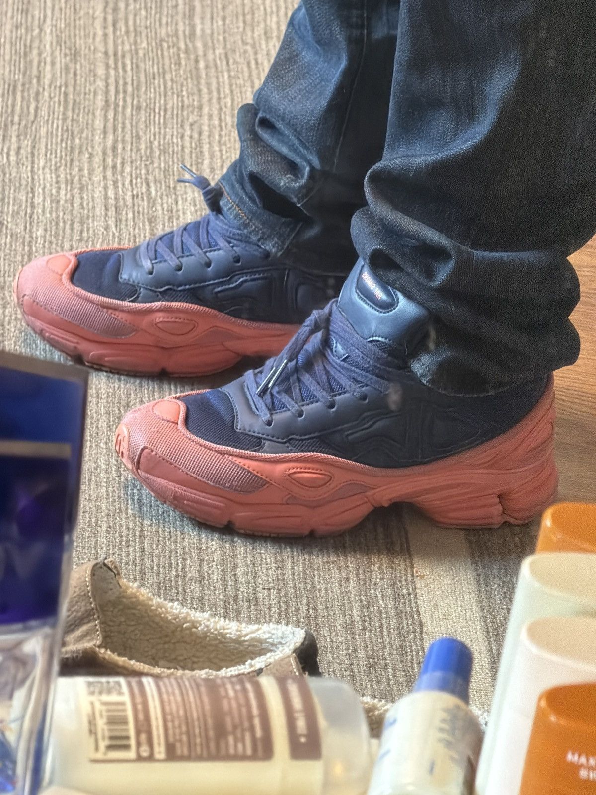 Adidas × Raf Simons Adidas by Raf Simons Ozweego Pink Blue F34268 Size US 8.5 / EU 41-42 - 6 Thumbnail