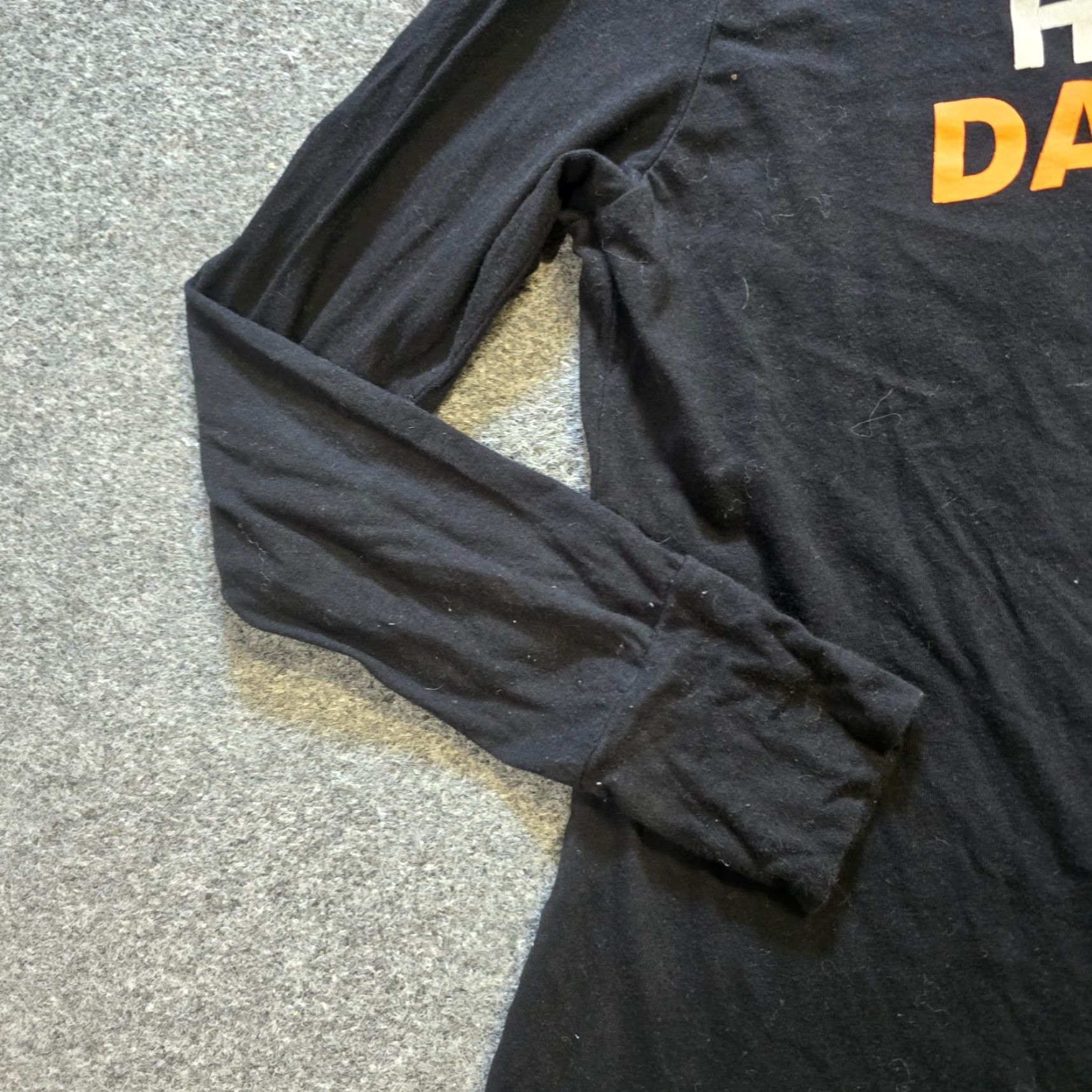 Harley Davidson Harley-Davidson Shirt Womens Large Black Logo Long Sleeve T-Shirt Casual Biker Motorcycle Knit Cotton Blend Cotton Size L / US 10 / IT 46 - 3 Thumbnail