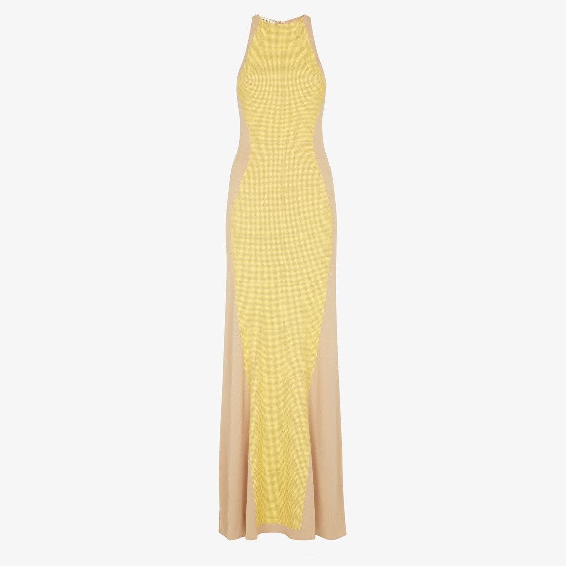 Fendi o1s1wg110825 Dress in Yellow/Beige Size S / US 4 / IT 40 - 1 Thumbnail