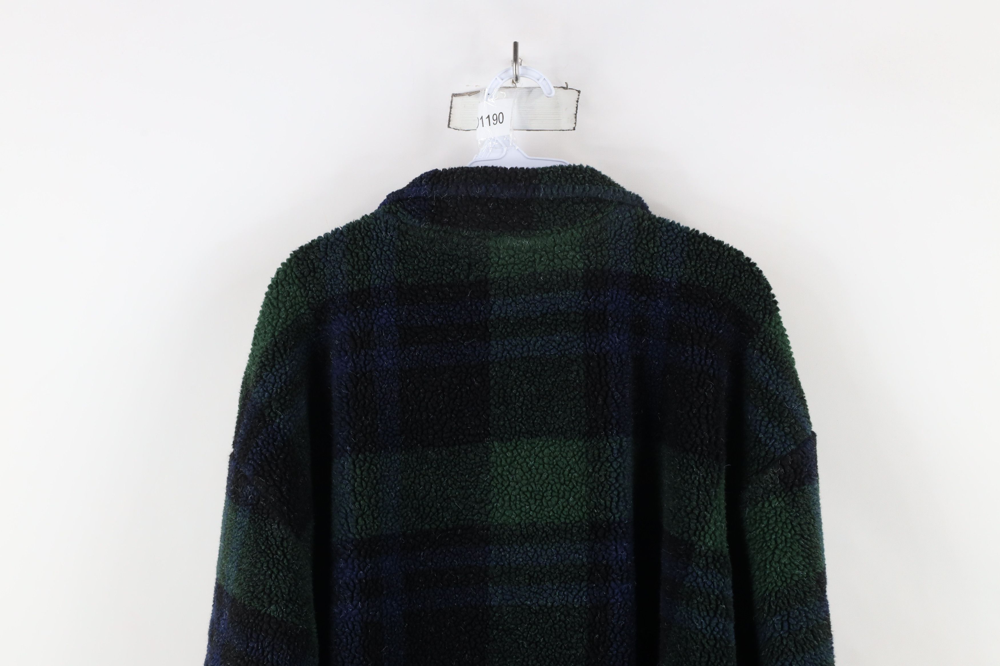 Vintage Vintage 90s Streetwear Half Zip Pullover Sweater Plaid Size US XL / EU 56 / 4 - 10 Thumbnail