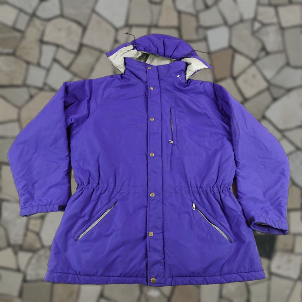 Vintage VINTAGE LL Bean Jacket Mens XL Blue Parka 90s Quilted Puffer Lined Zip Hoodie Waterproof Windproof Full Zip Outdoors Coat Size US XL / EU 56 / 4 - 1 Thumbnail