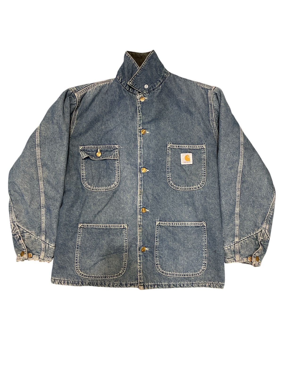 Carhartt Vintage Carhartt Blanket Lined Denim Jacket Size US L / EU 52-54 / 3 - 1 Thumbnail